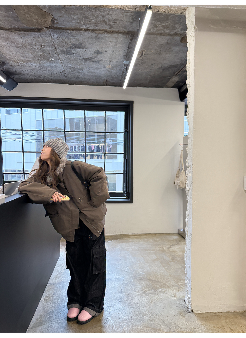 LelyMooch エコファーライナー付きモッズコート　LEM259