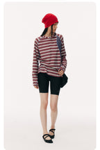 Striped Half-Zip Long Sleeve LOM104