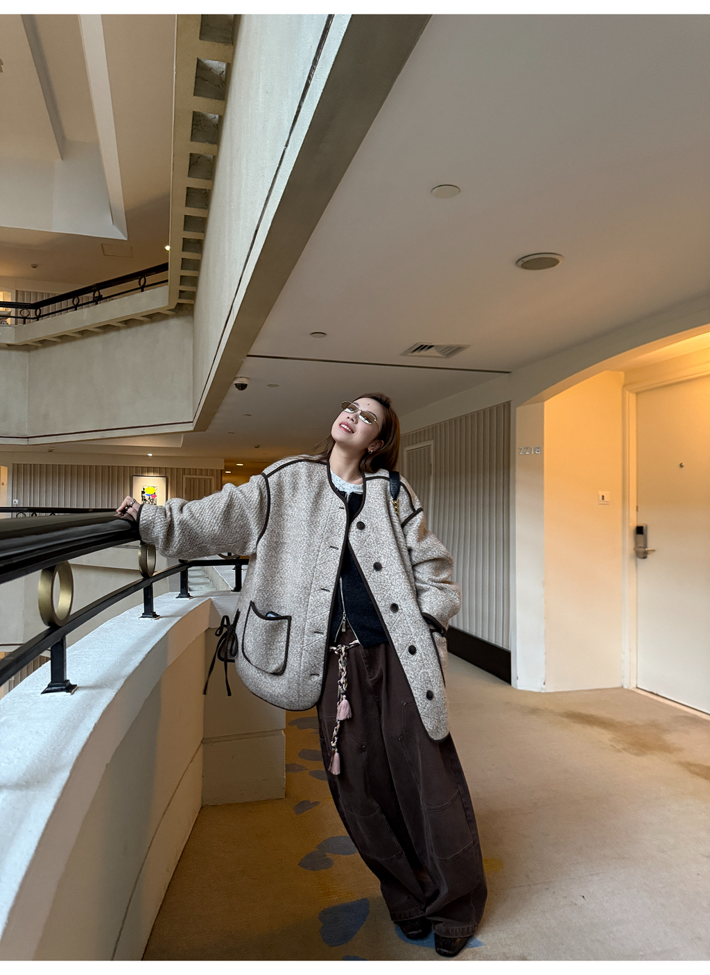 LelyMooch ハンティングムード ワイドパンツ  LEM271