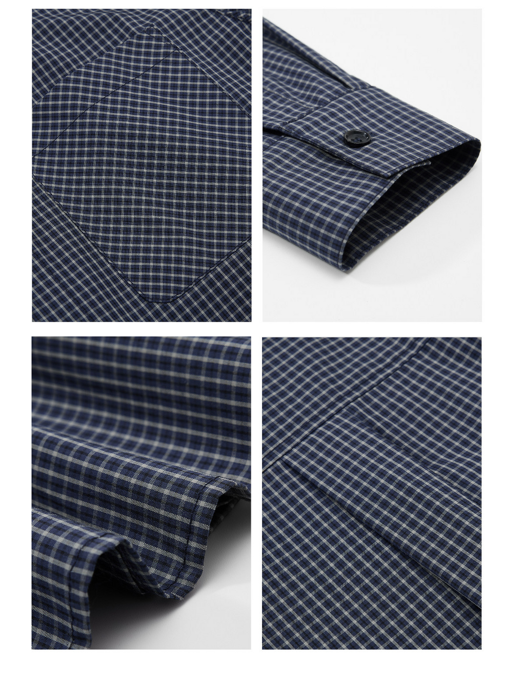 細格子 レギュラーシャツ  LOM044