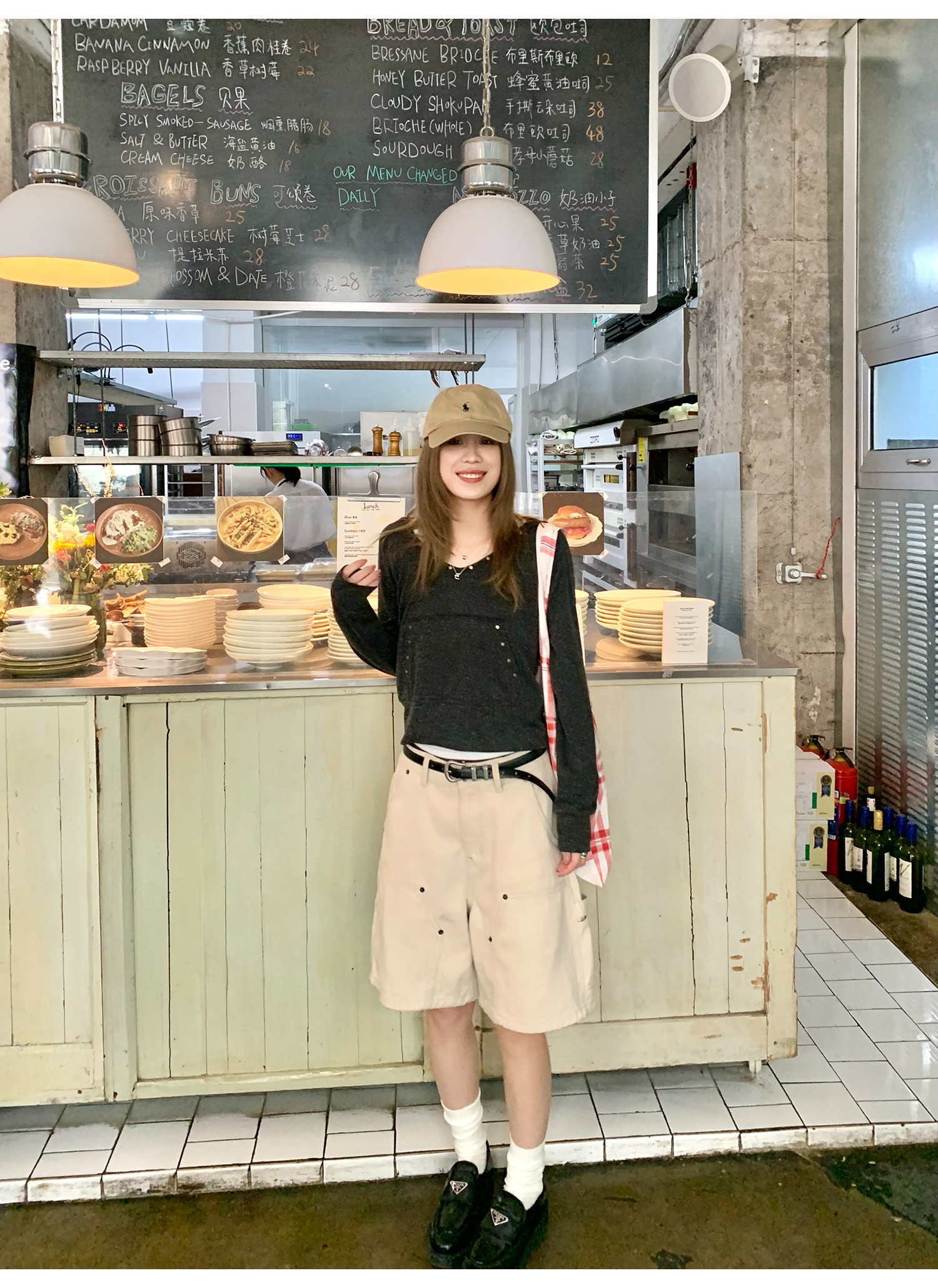 LelyMooch  夏万能デニム ハーフパンツ　マルチポケット  LEM118