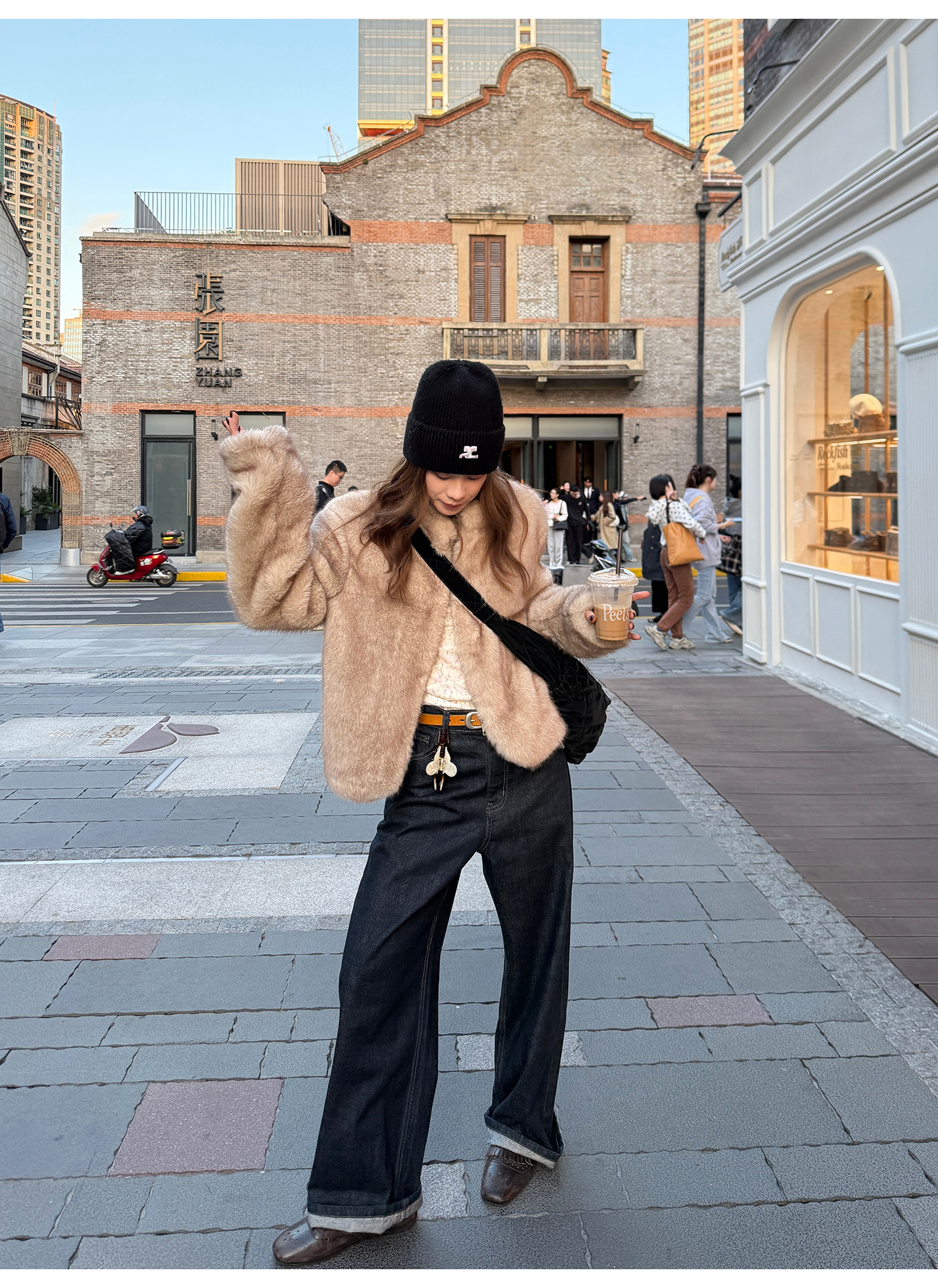 LelyMooch 日本デニム使用 ストレートパンツ  LEM273