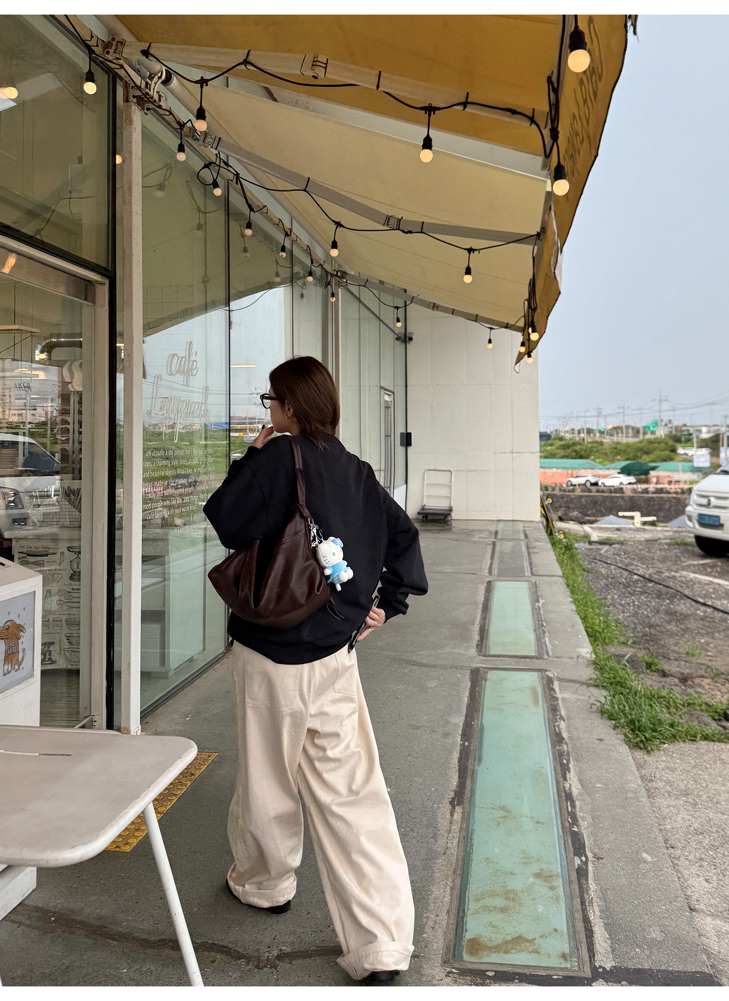 LelyMooch くまプリント古着風スウェット  LEM231