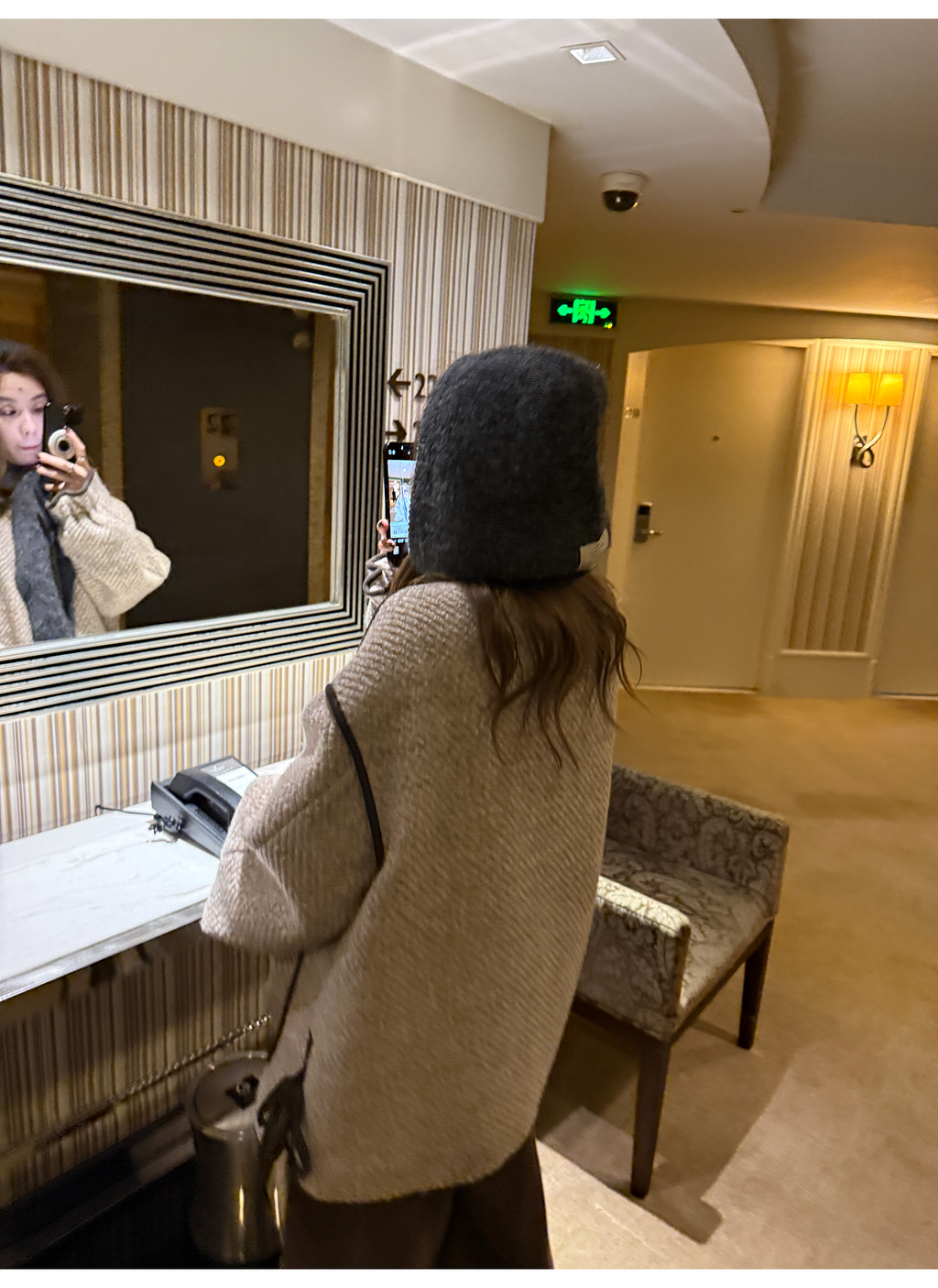 LelyMooch 配色パイピング ループウールジャケット　LEM278