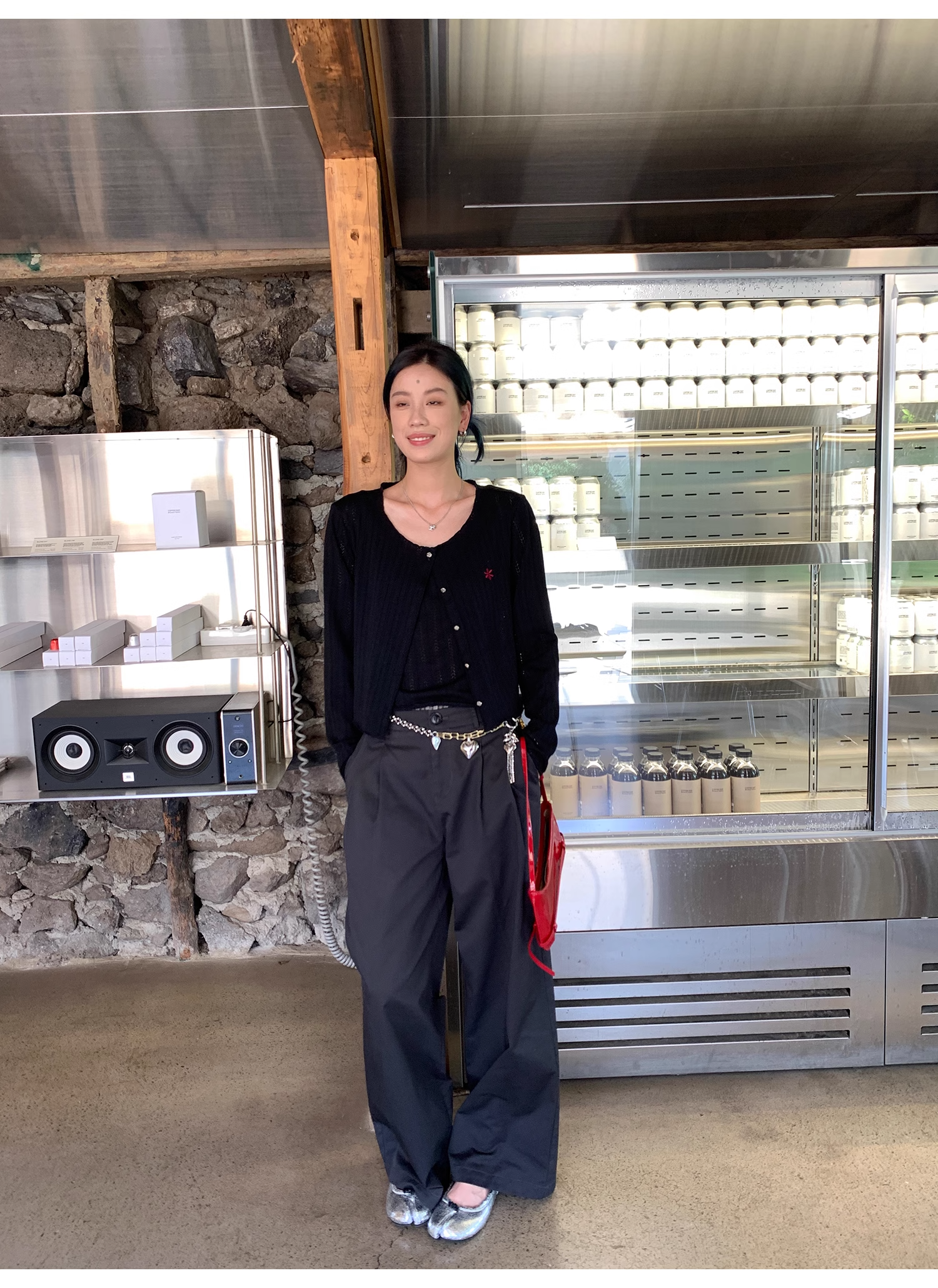 LelyMooch  ウォッシュコットン ワイドパンツ  LEM068