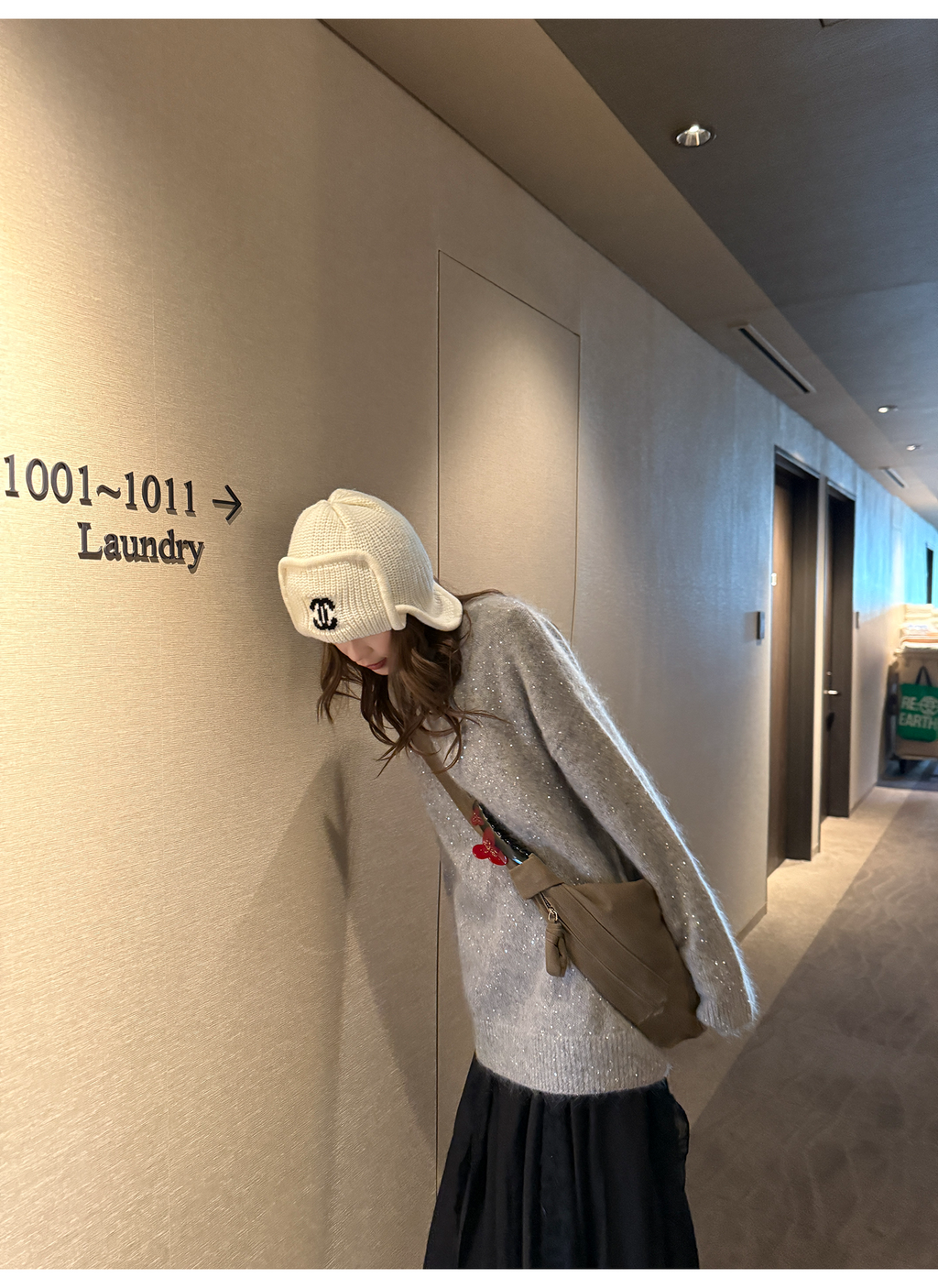 LelyMooch スパンコール入りカシミヤ混ニット  LEM267