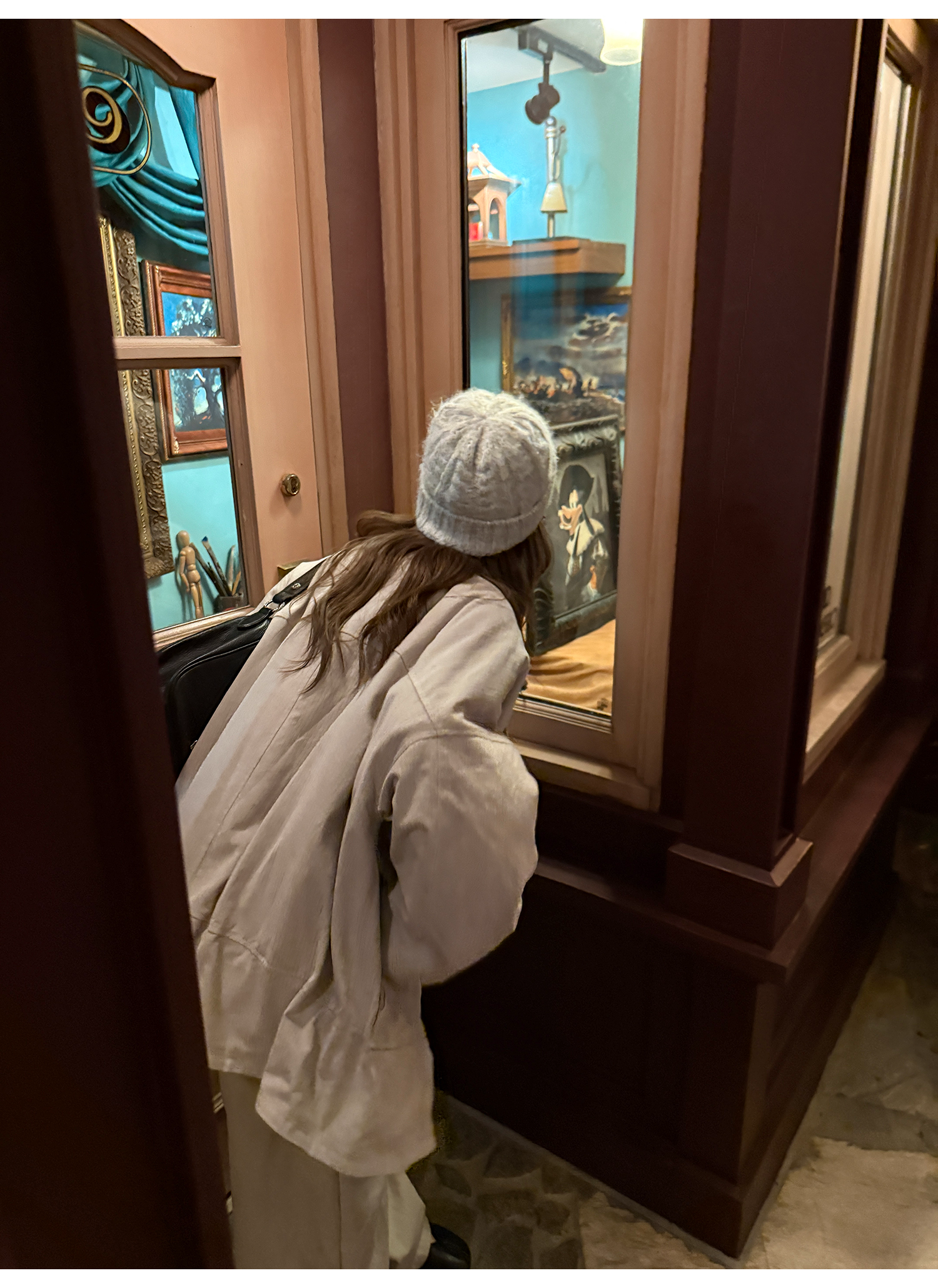 LelyMooch ペイズリー柄 キルティング立ち襟コート   LEM233