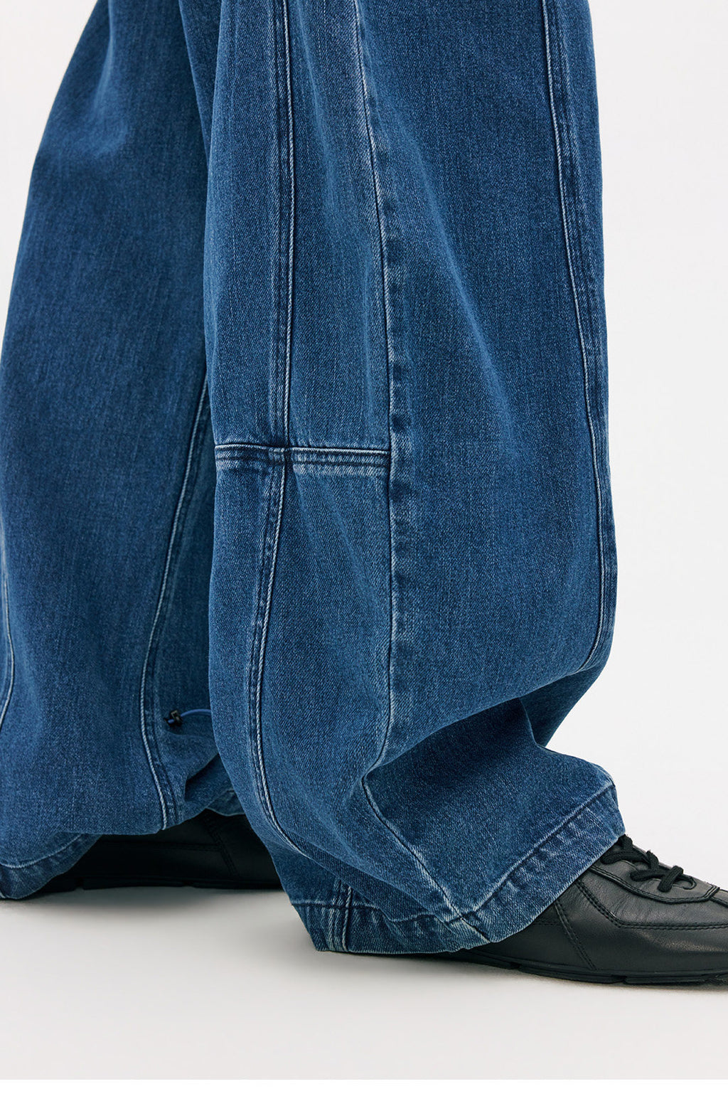 Hem-Adjust Wide Straight Denim LOM102