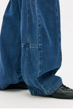 Hem-Adjust Wide Straight Denim LOM102