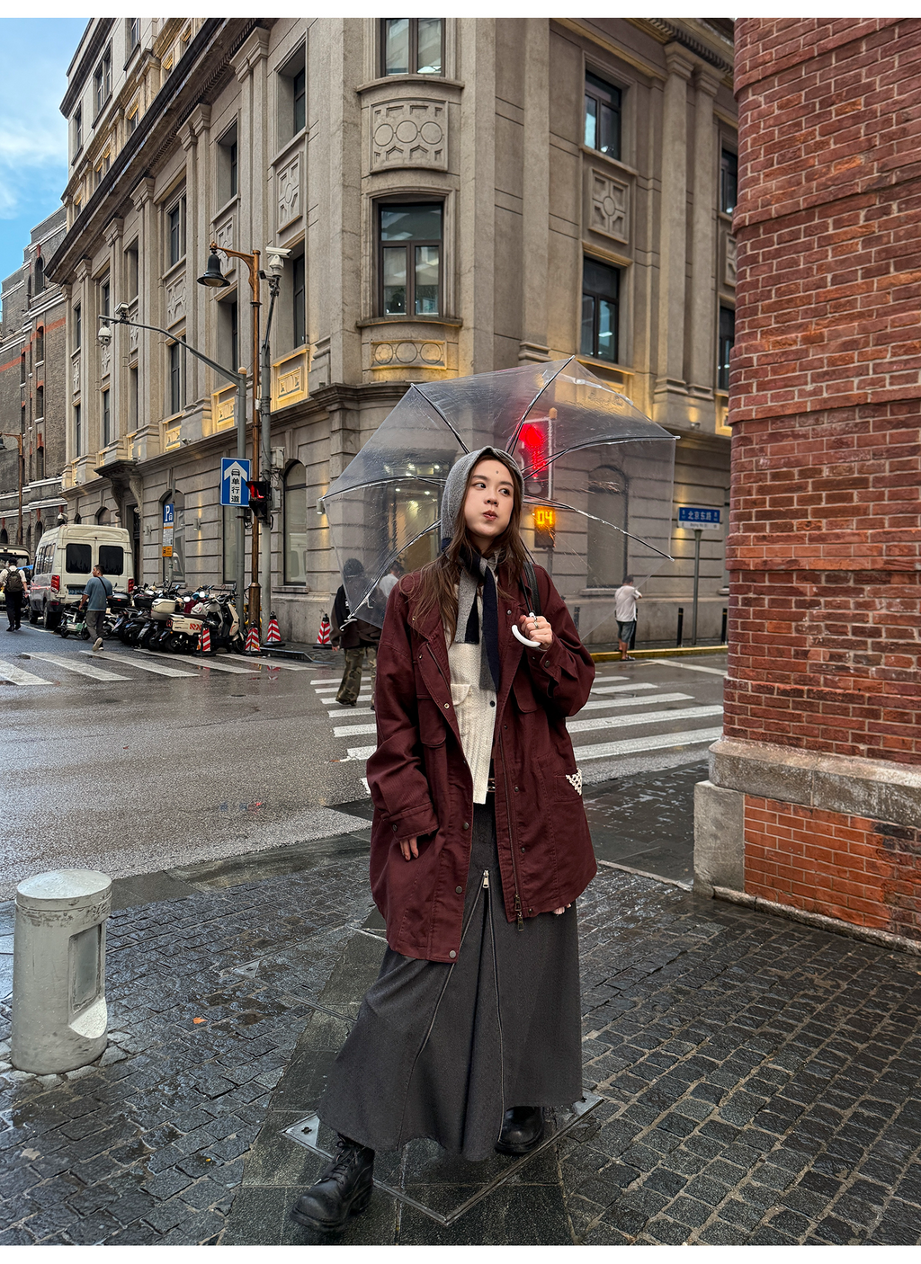 LelyMooch ゆるっとフリースワークジャケット  LEM242