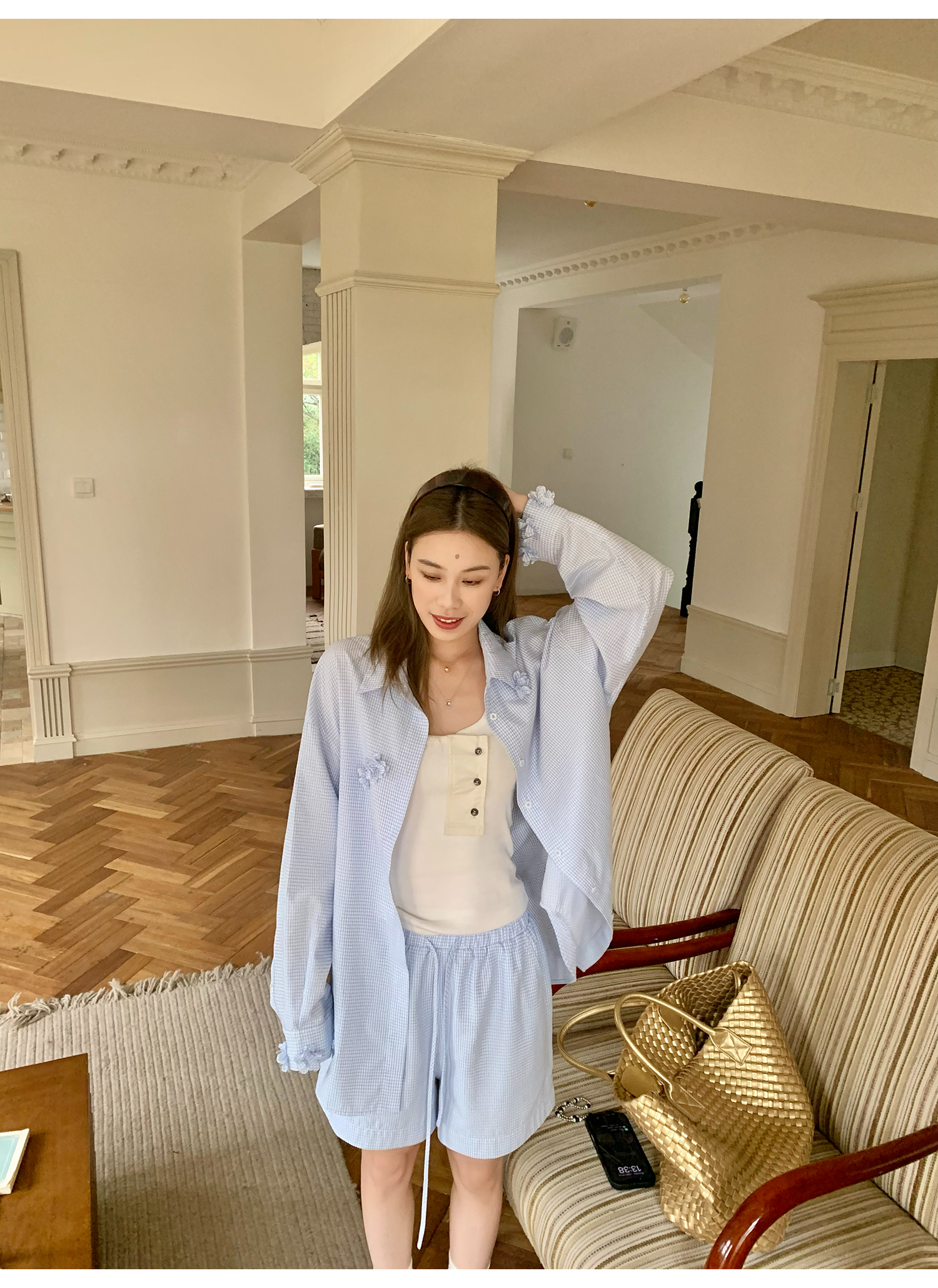 LelyMooch 春夏万能単品　Uネック タンクトップ  LEM122