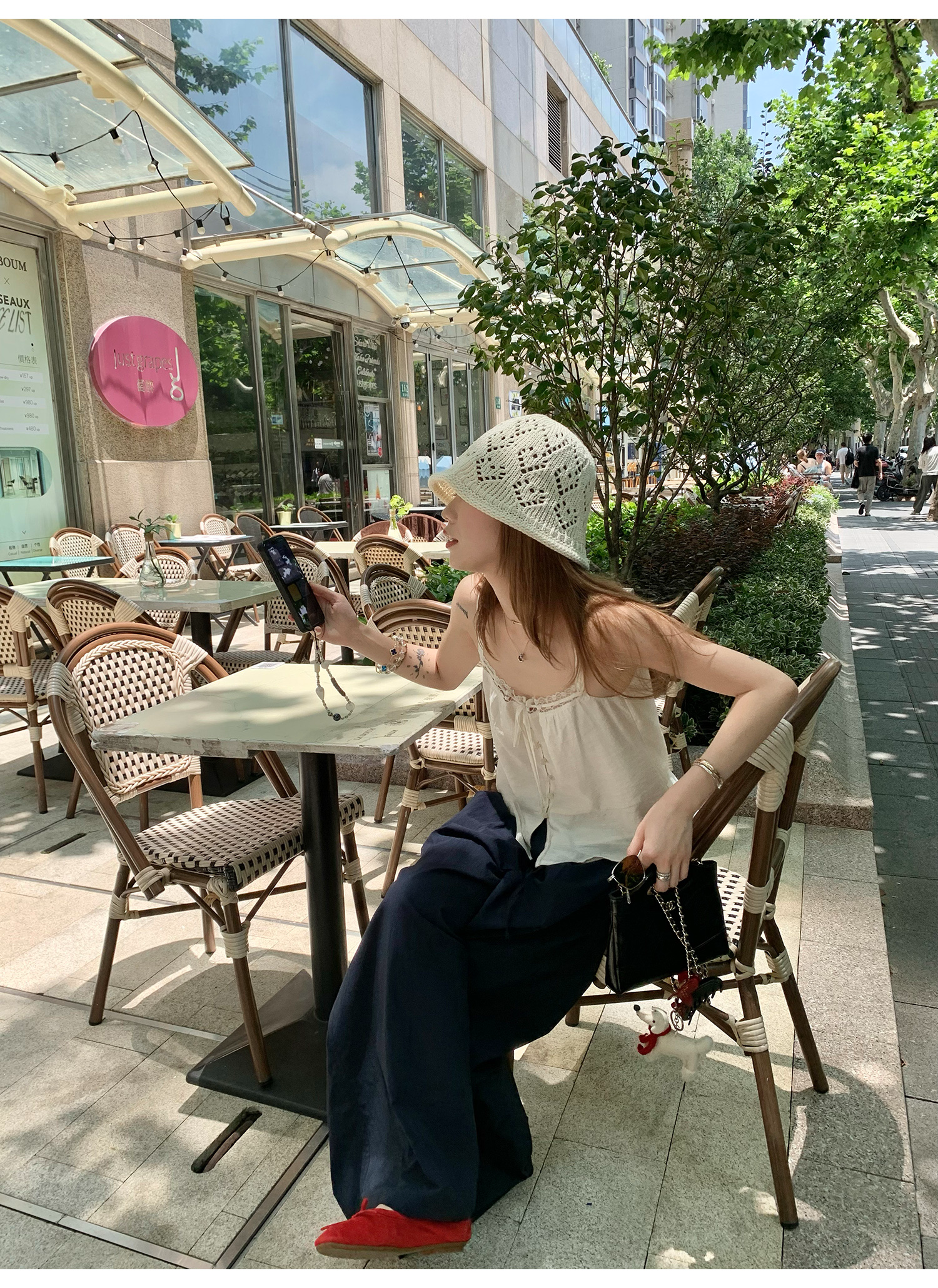 LelyMooch フレンチレースキャミ  LEM200