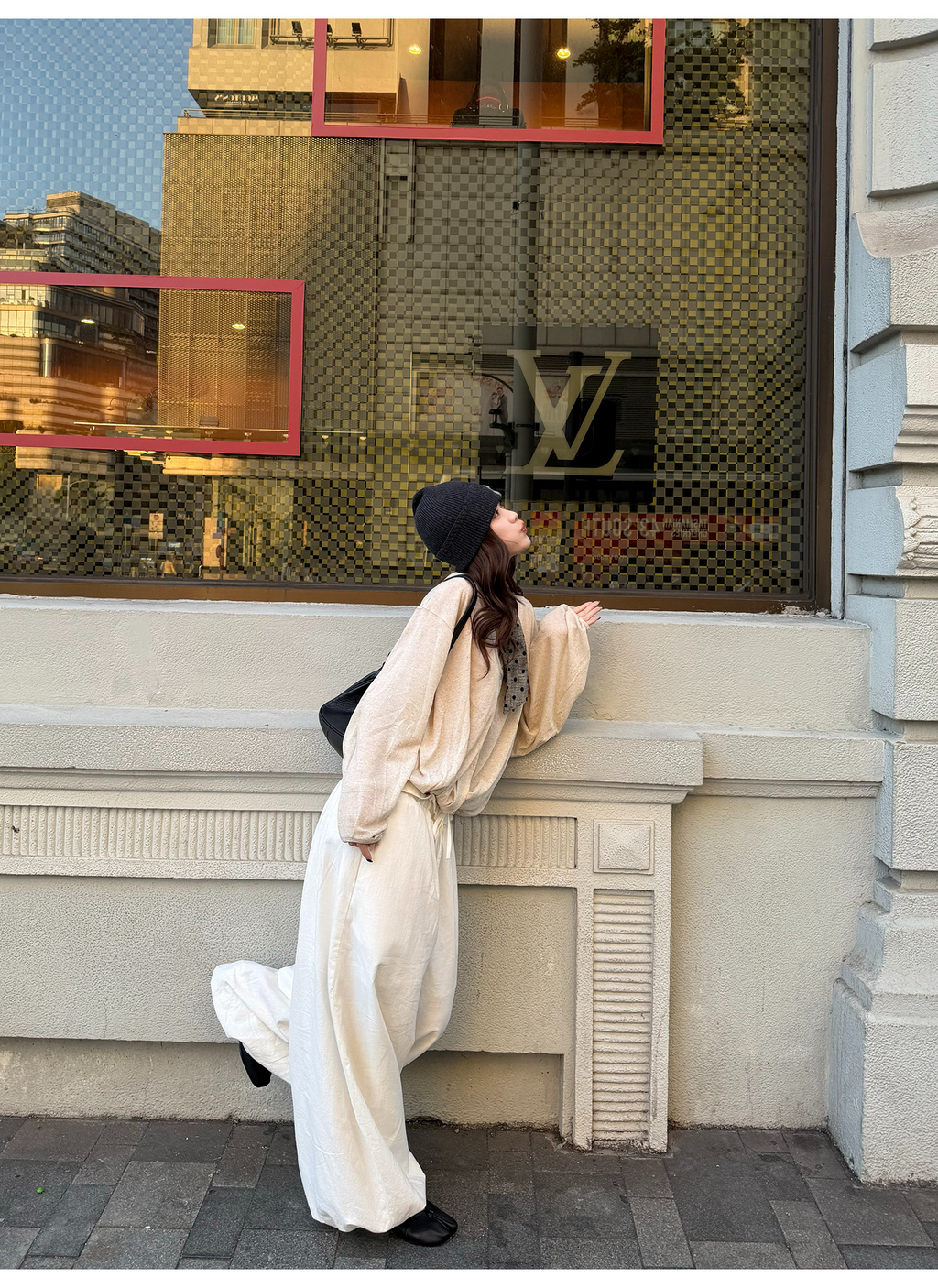 LelyMooch フリルウエスト バルーンワイドパンツ  LEM315