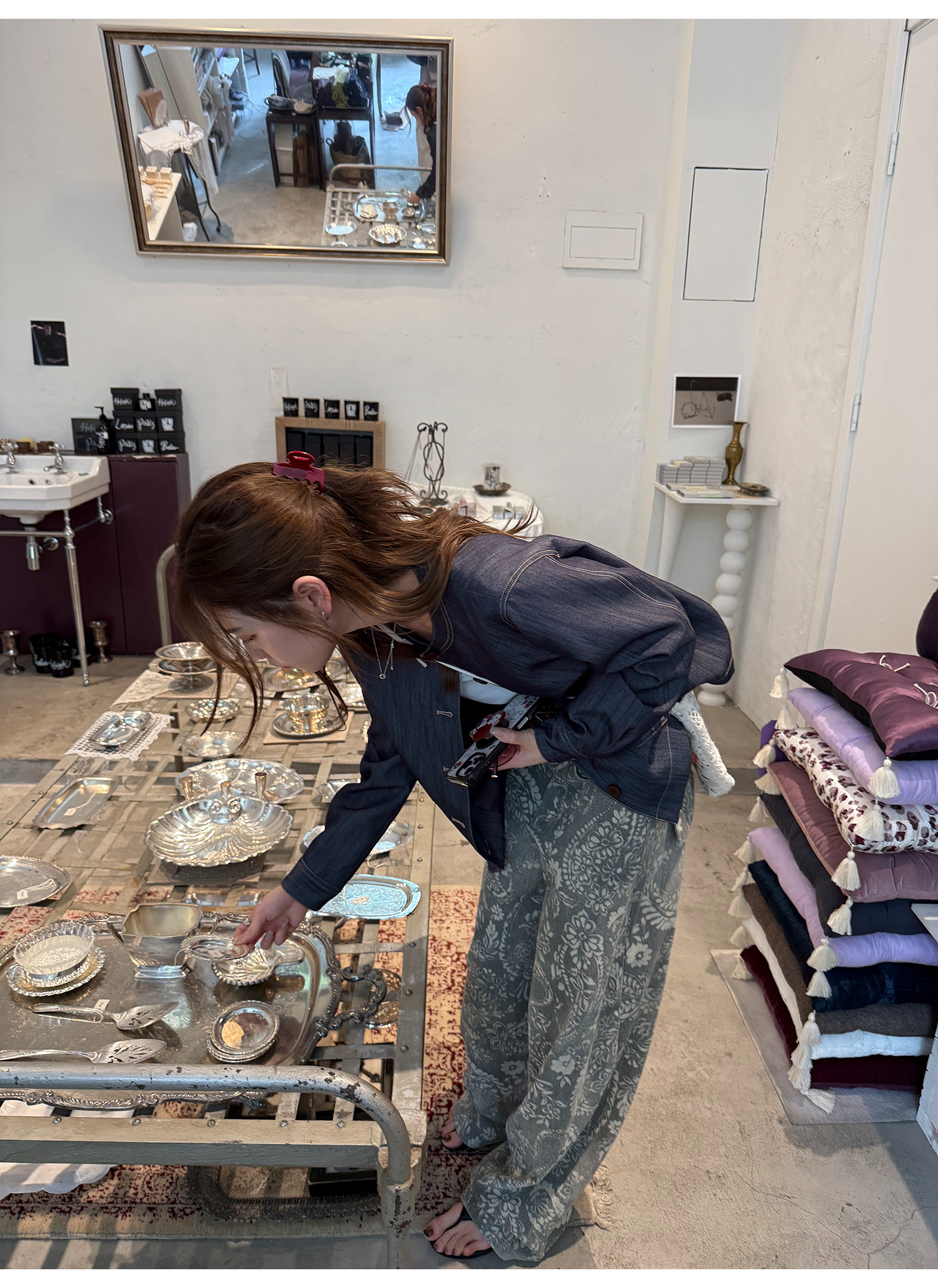 LelyMooch ショート丈 デニム風 ジャケット  LEM222