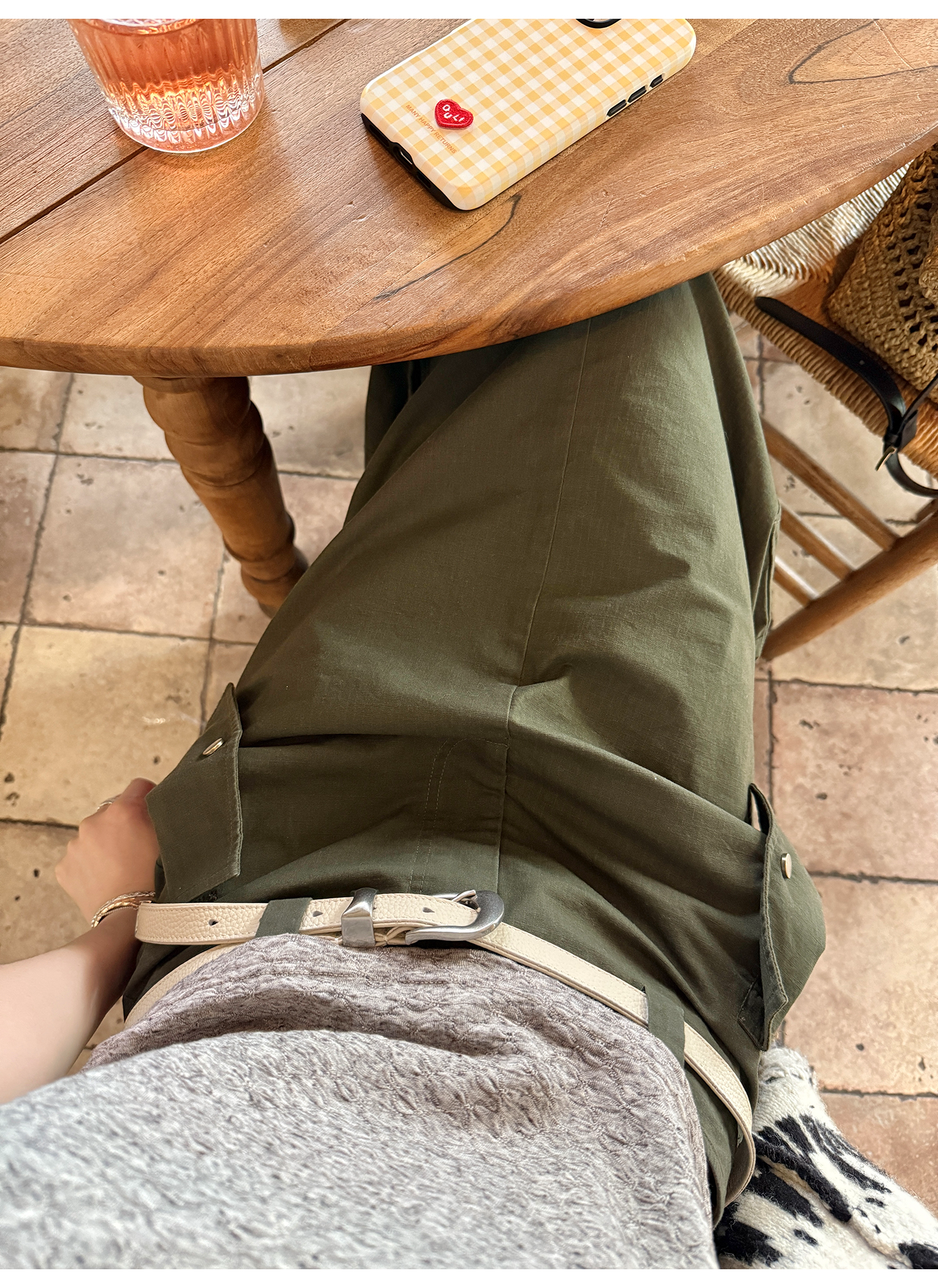 LelyMooch Aラインミディスカート  LEM172