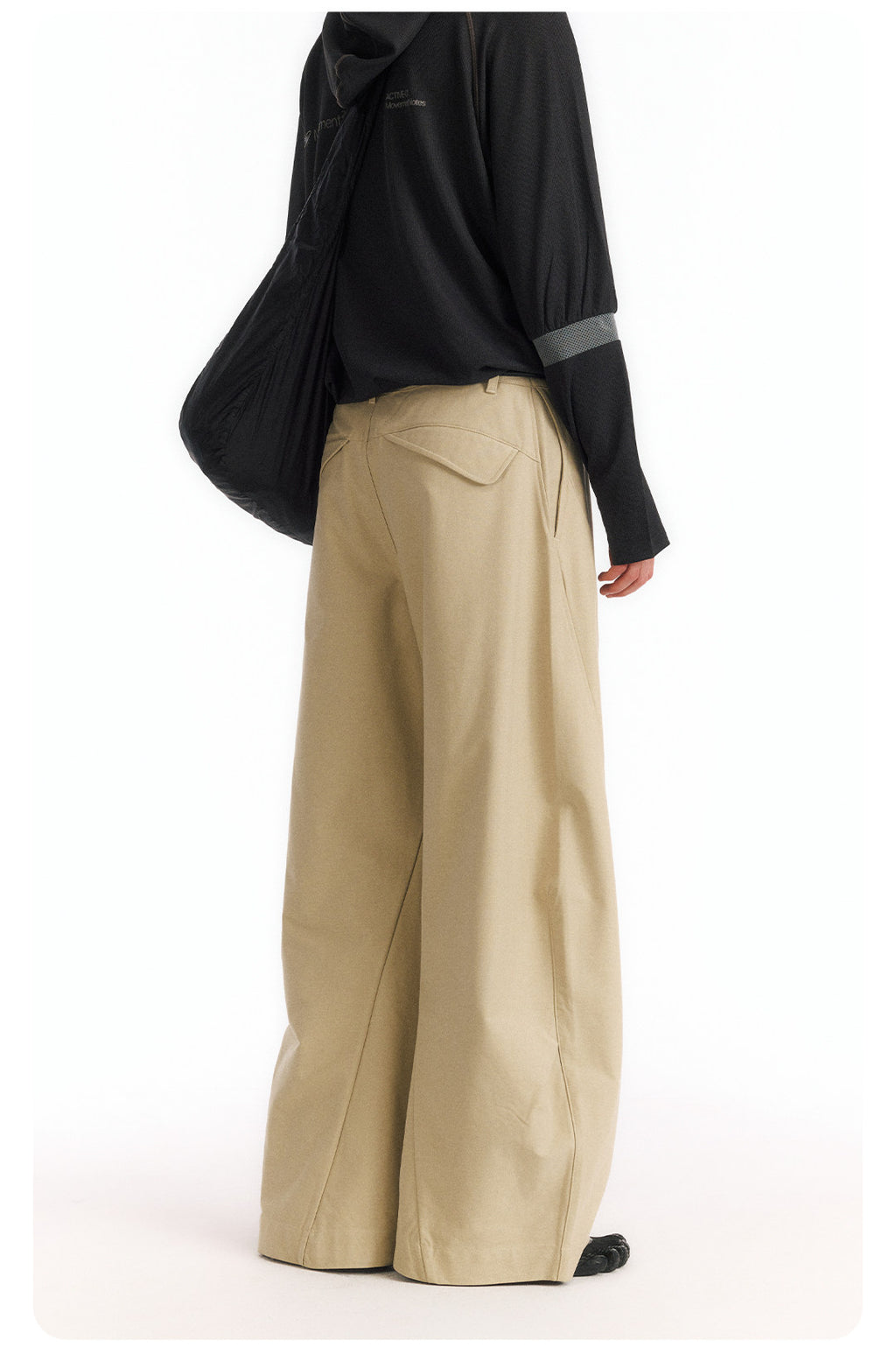 LOM030 Stesso modello Pantaloni ampi a curva 3D resistenti alle rughe e rinfrescanti al tatto LOM060