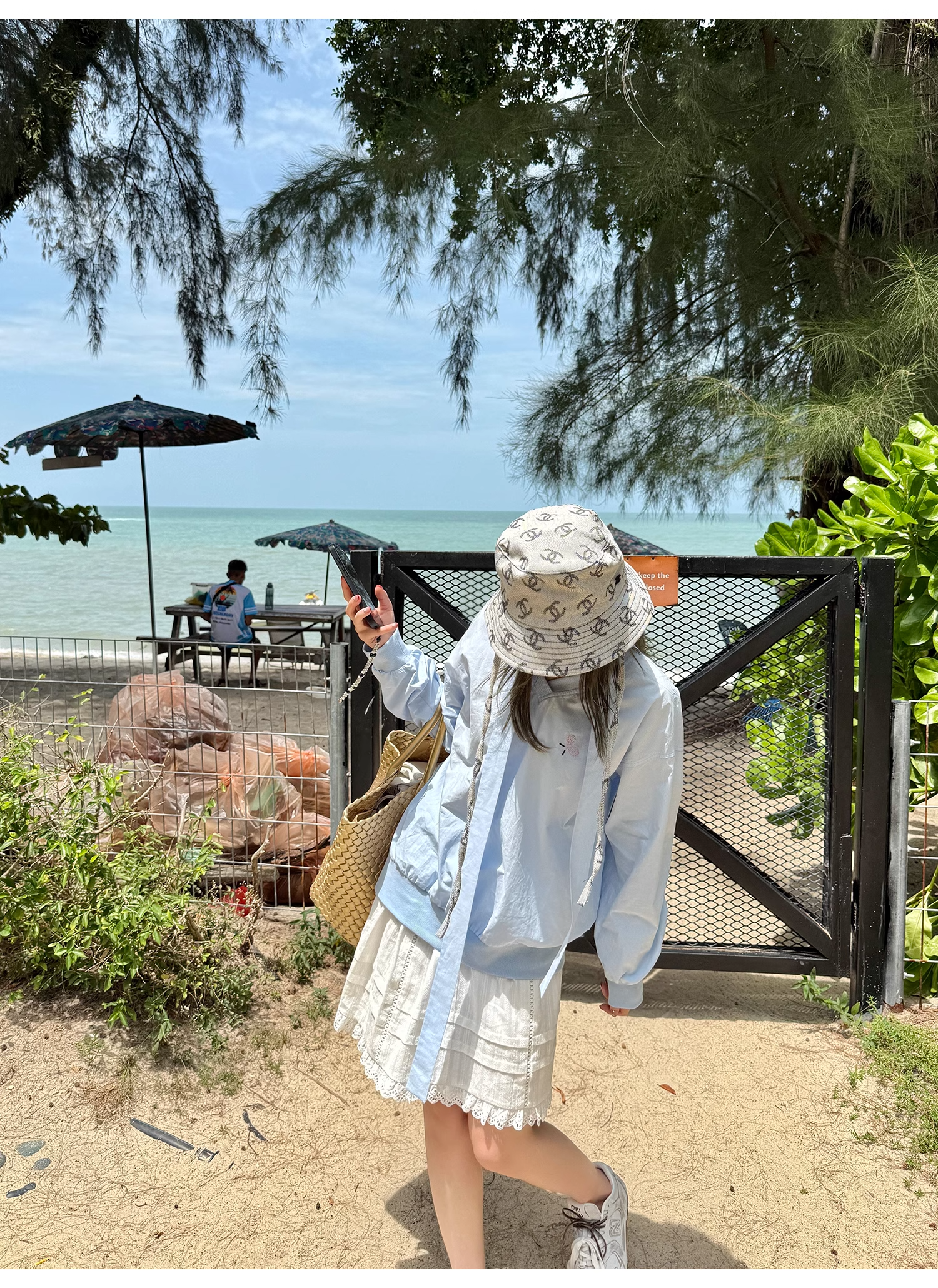 LelyMooch  白 スカート ミニ 透け防止  LEM105