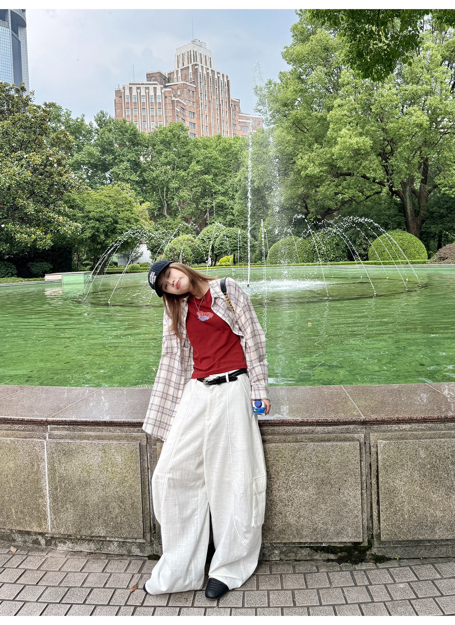 LelyMooch シアーチェックシャツ｜長袖  LEM197