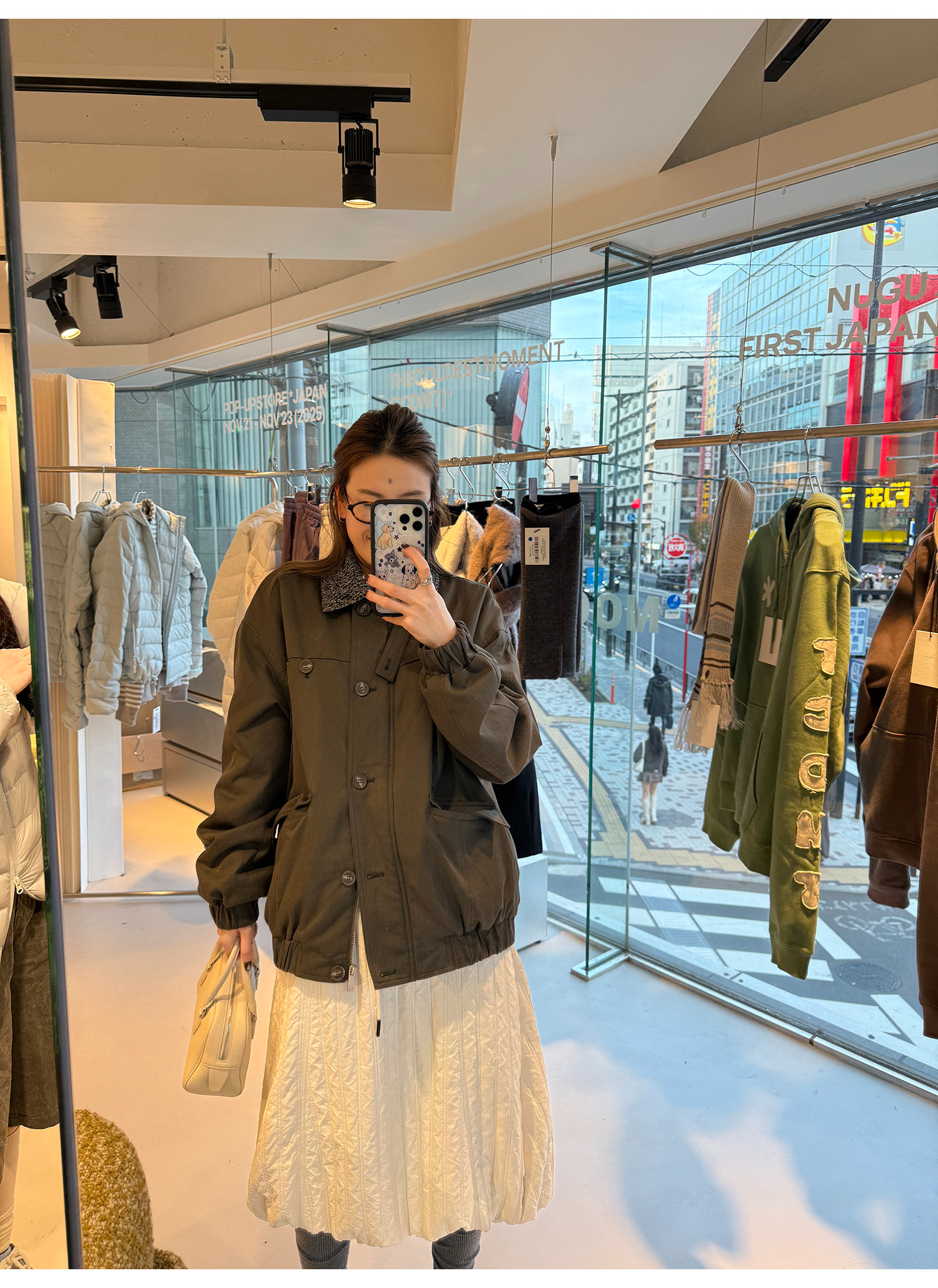 LelyMooch 2種類の襟を自由に切り替え・中綿ジャケット  LEM282