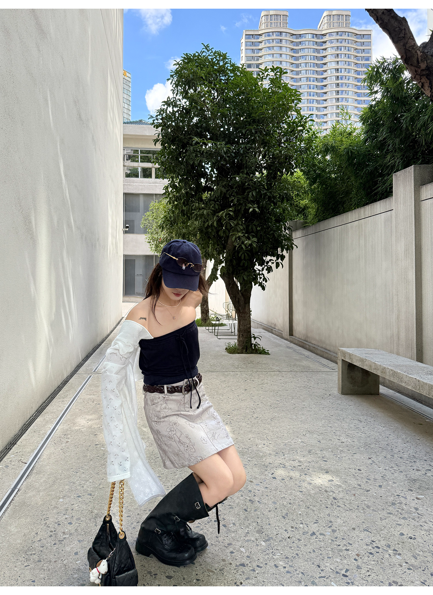 LelyMooch ブルートーンチューブトップ  LEM212