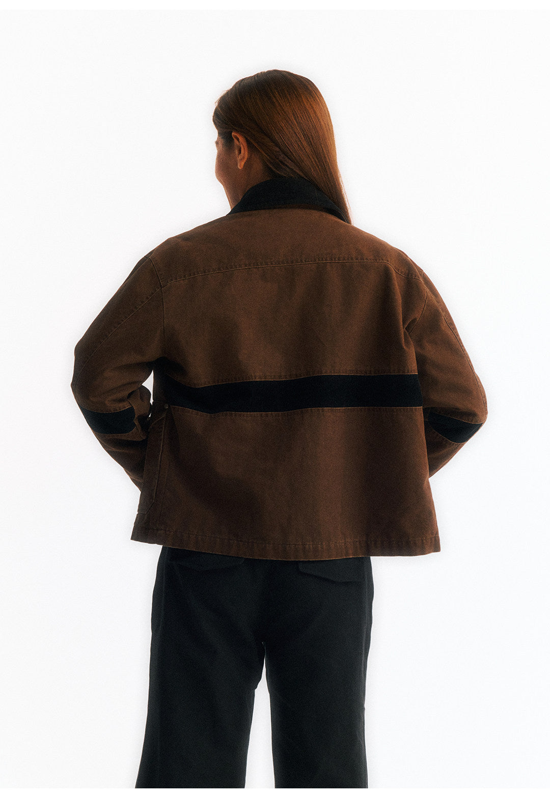 2WAYカラー フライトバックルコーデュロイショートジャケット  LOM045