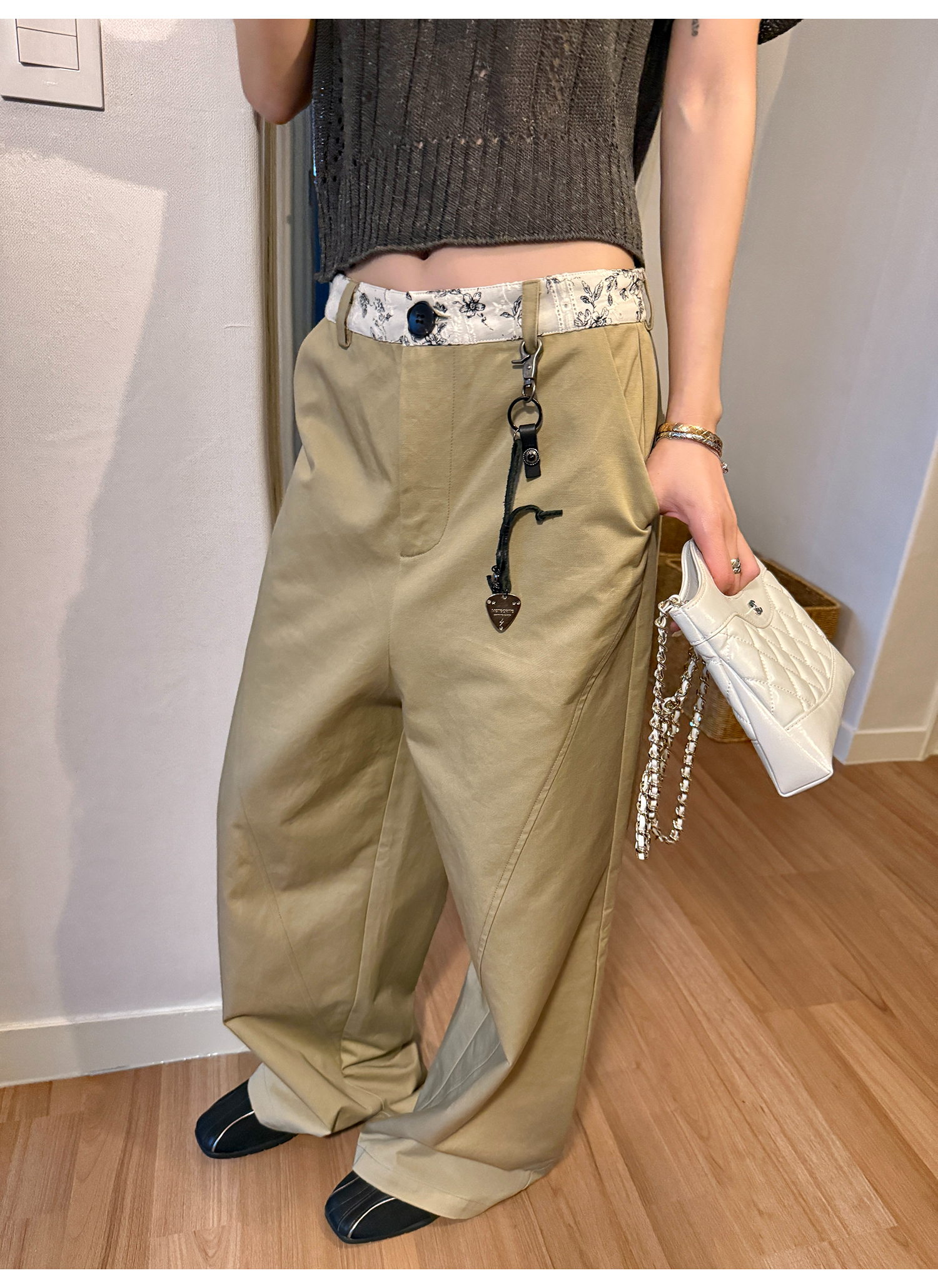 LelyMooch 黄金比カットチノパン  LEM174