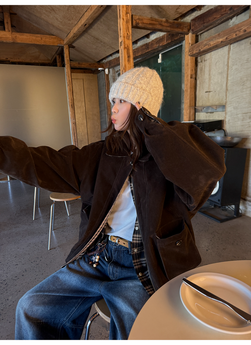 LelyMooch リバーシブルスエードジャケット  LEM250