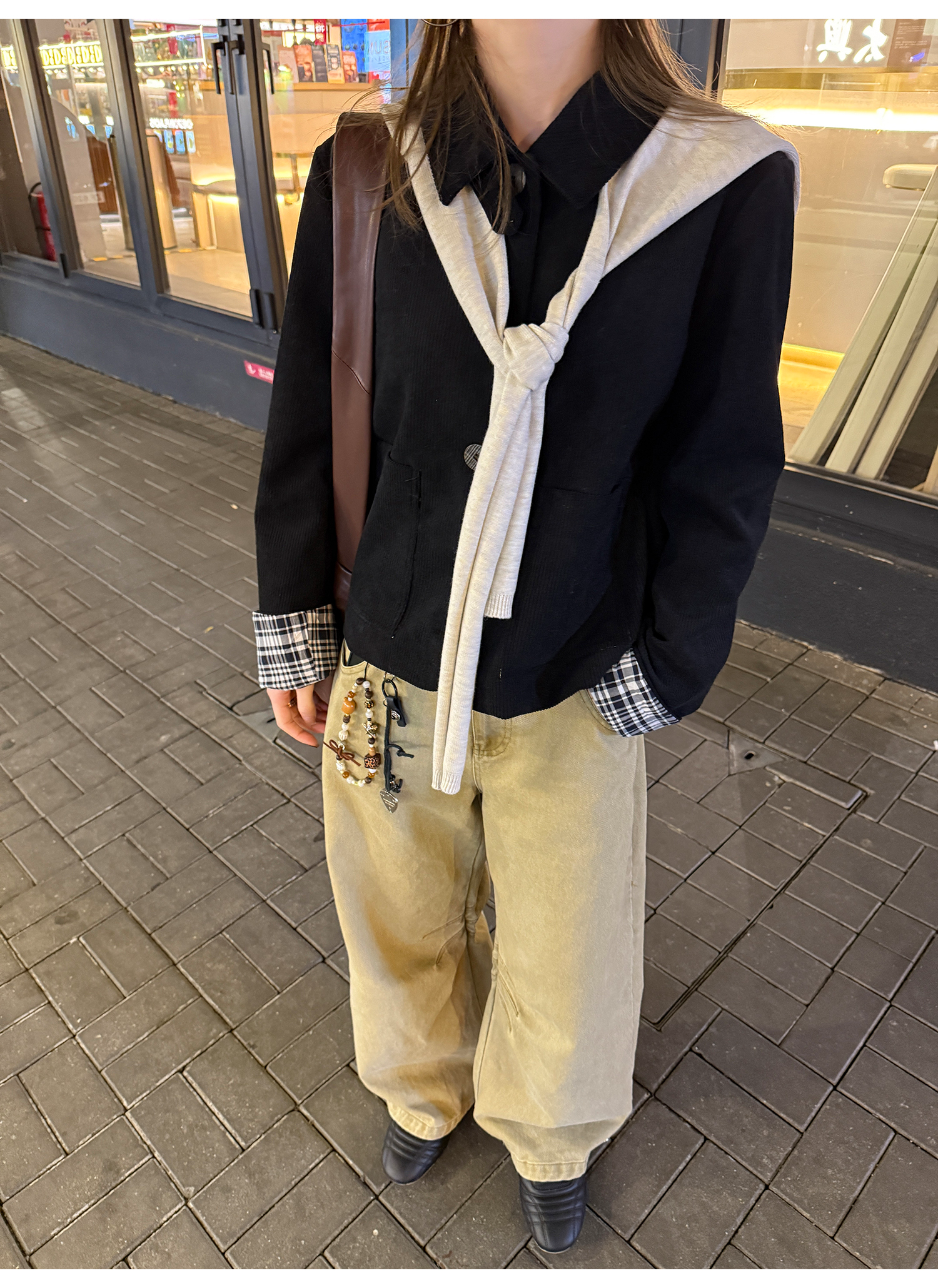 LelyMooch knee tuck long pants LEM075