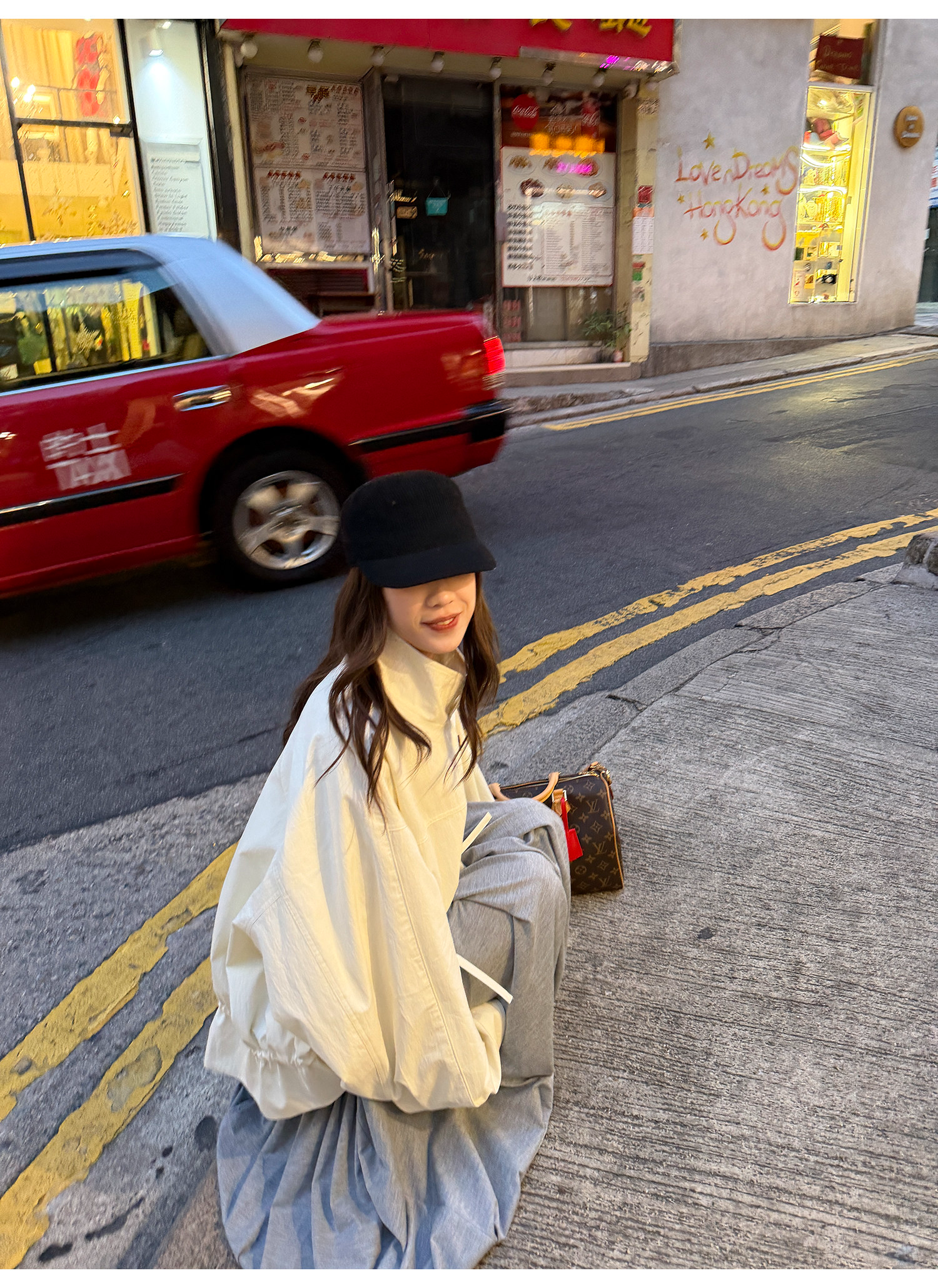 LelyMooch 立ち襟 ドロスト ミドル丈コート  LEM317