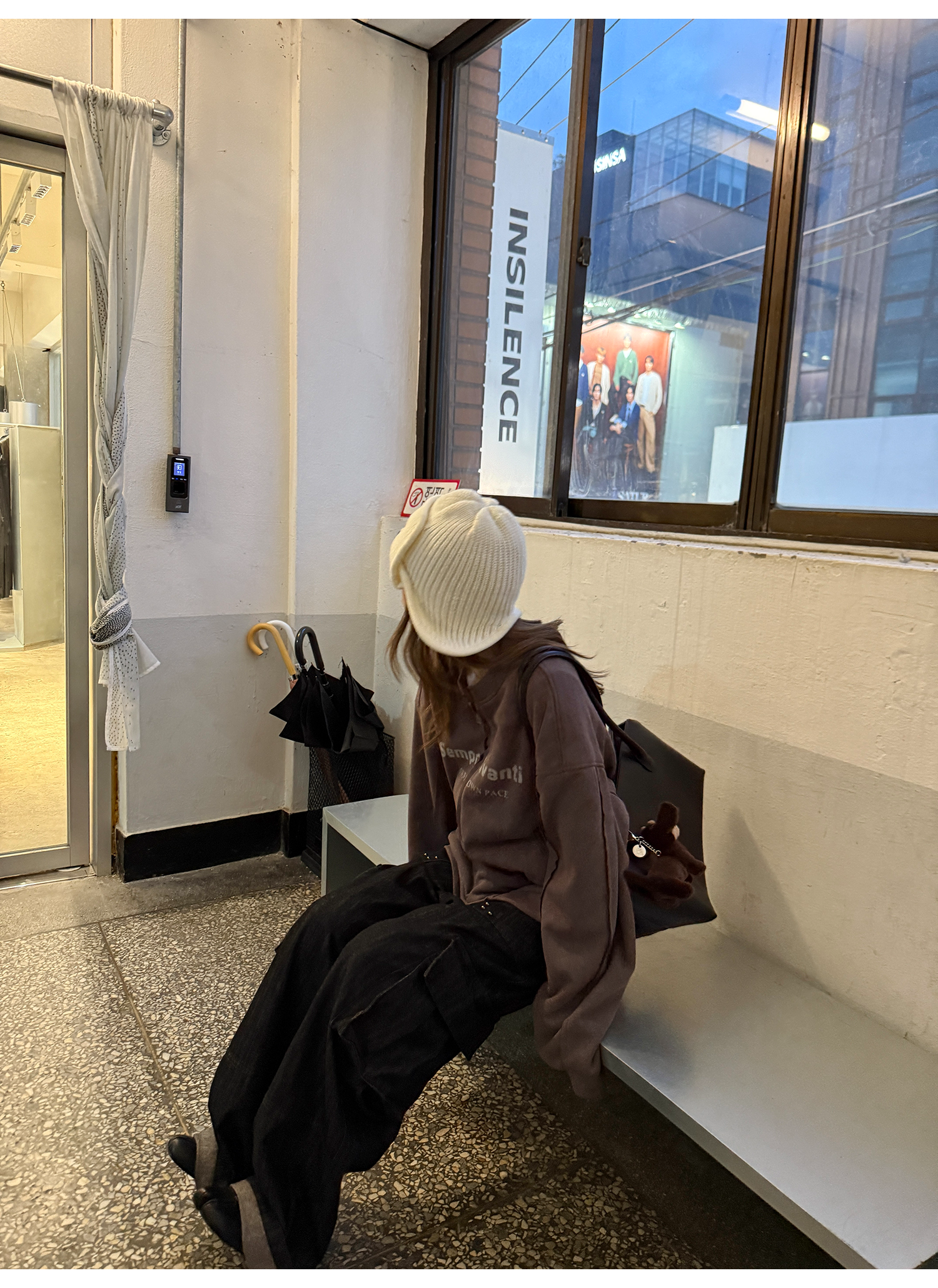 LelyMooch ジップスウェット アメリカンヴィンテージ風  LEM264