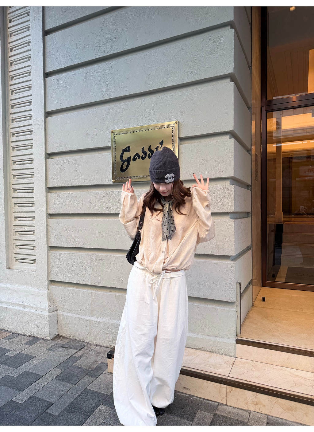 LelyMooch フリルウエスト バルーンワイドパンツ  LEM315