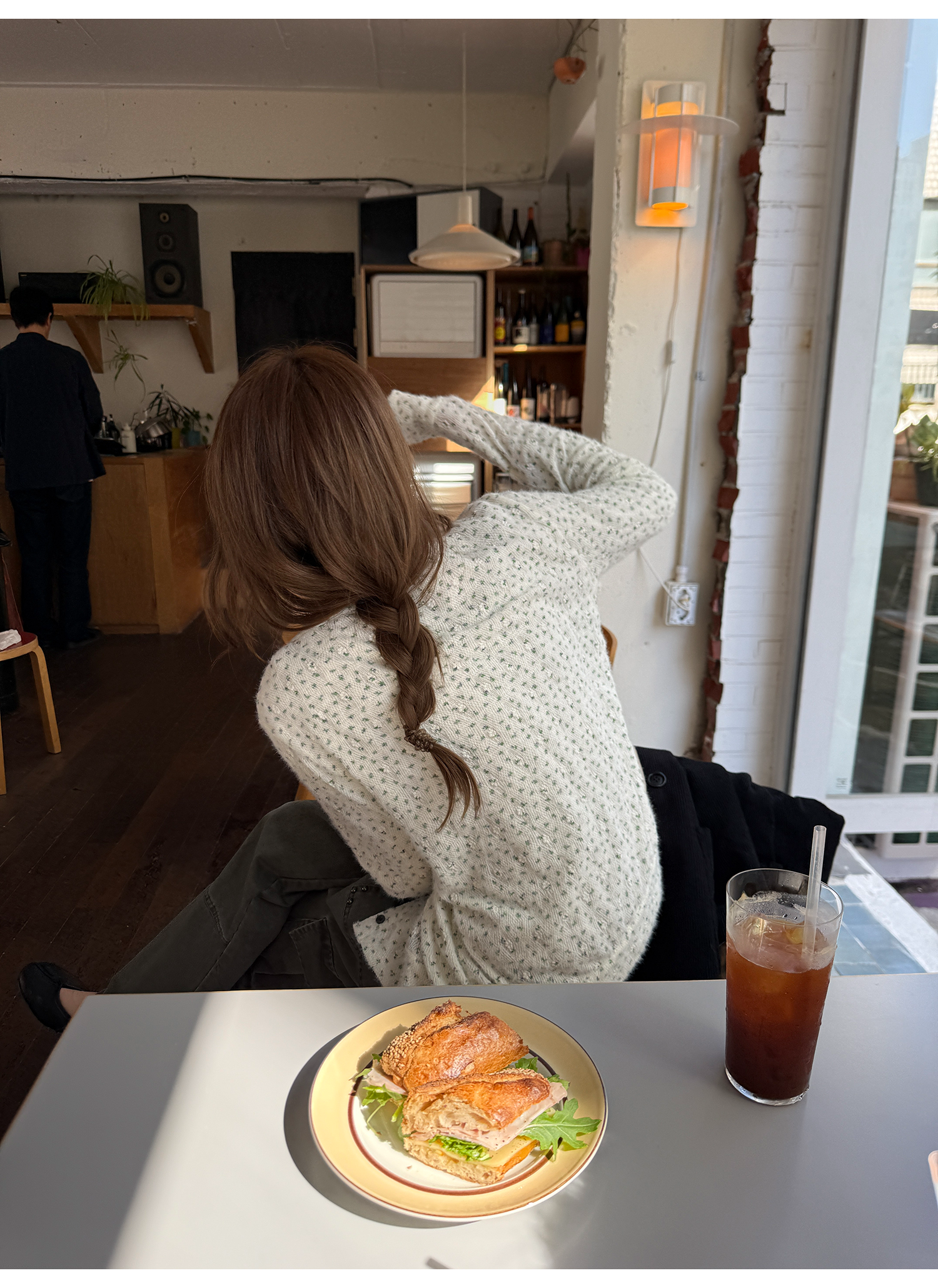 LelyMooch 花柄ふわもちニット　LEM254