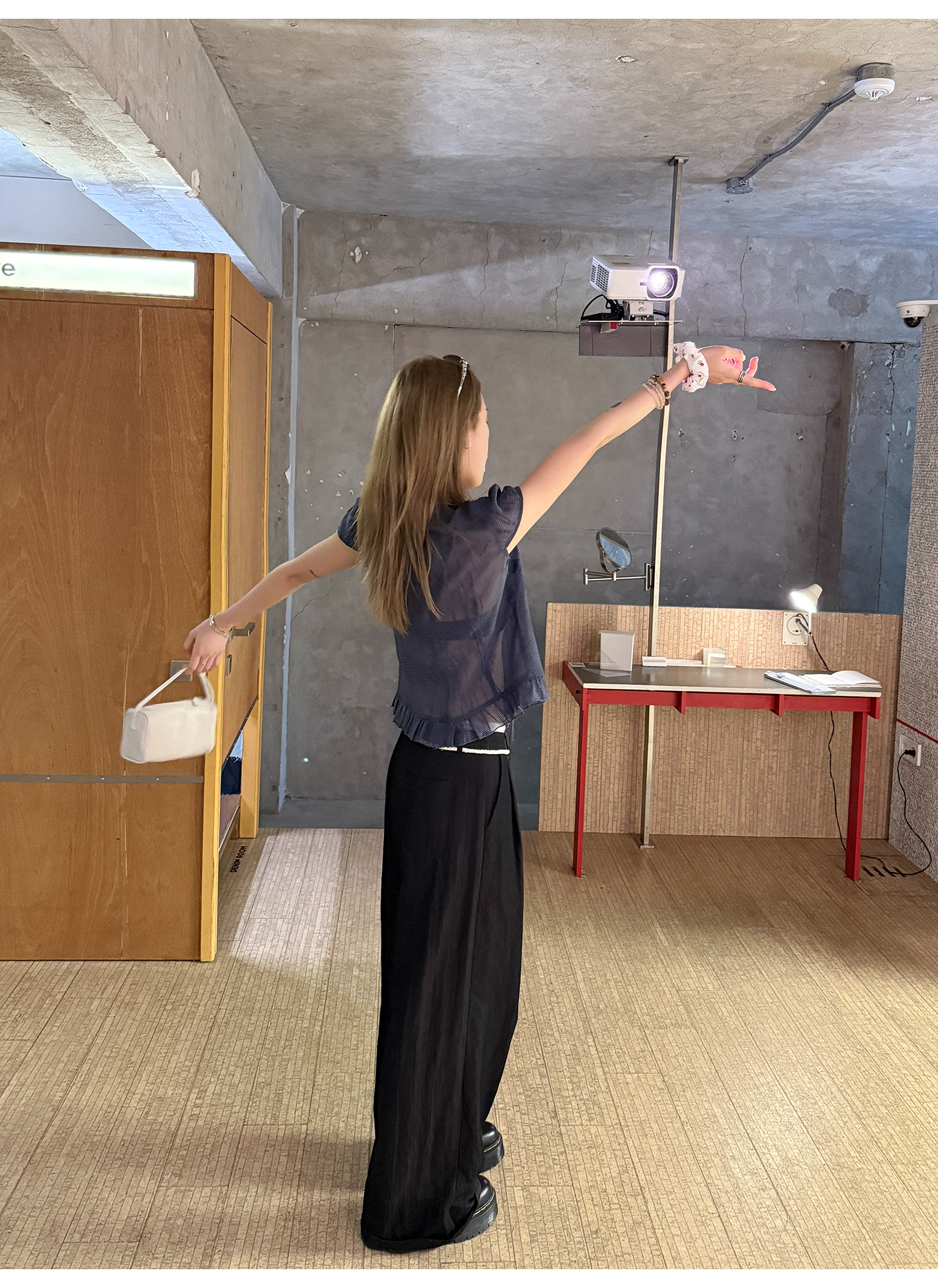 LelyMooch リボン付とろみパンツ　LEM167