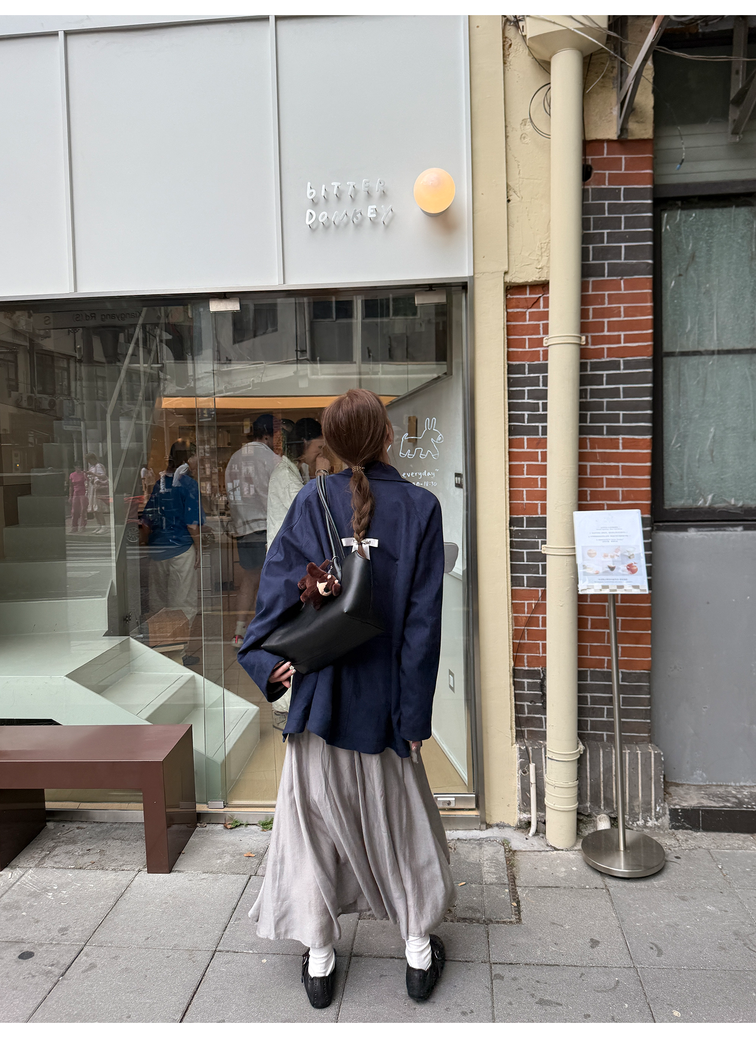 LelyMooch あったかフリース×スエードジャケット  LEM238