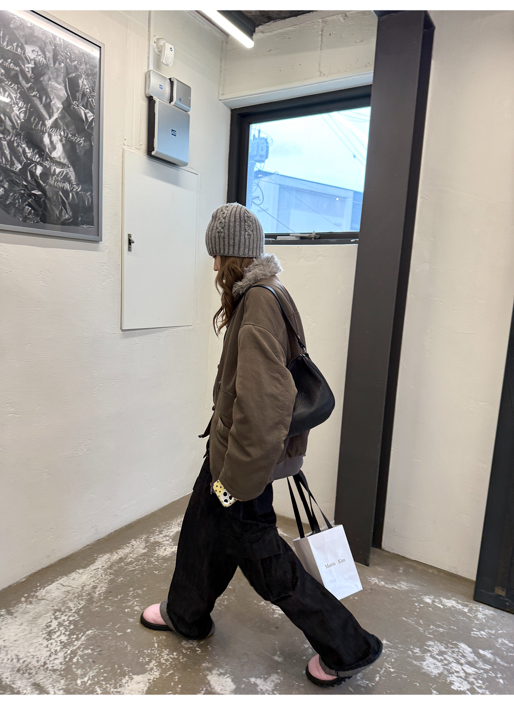 LelyMooch エコファーライナー付きモッズコート　LEM259