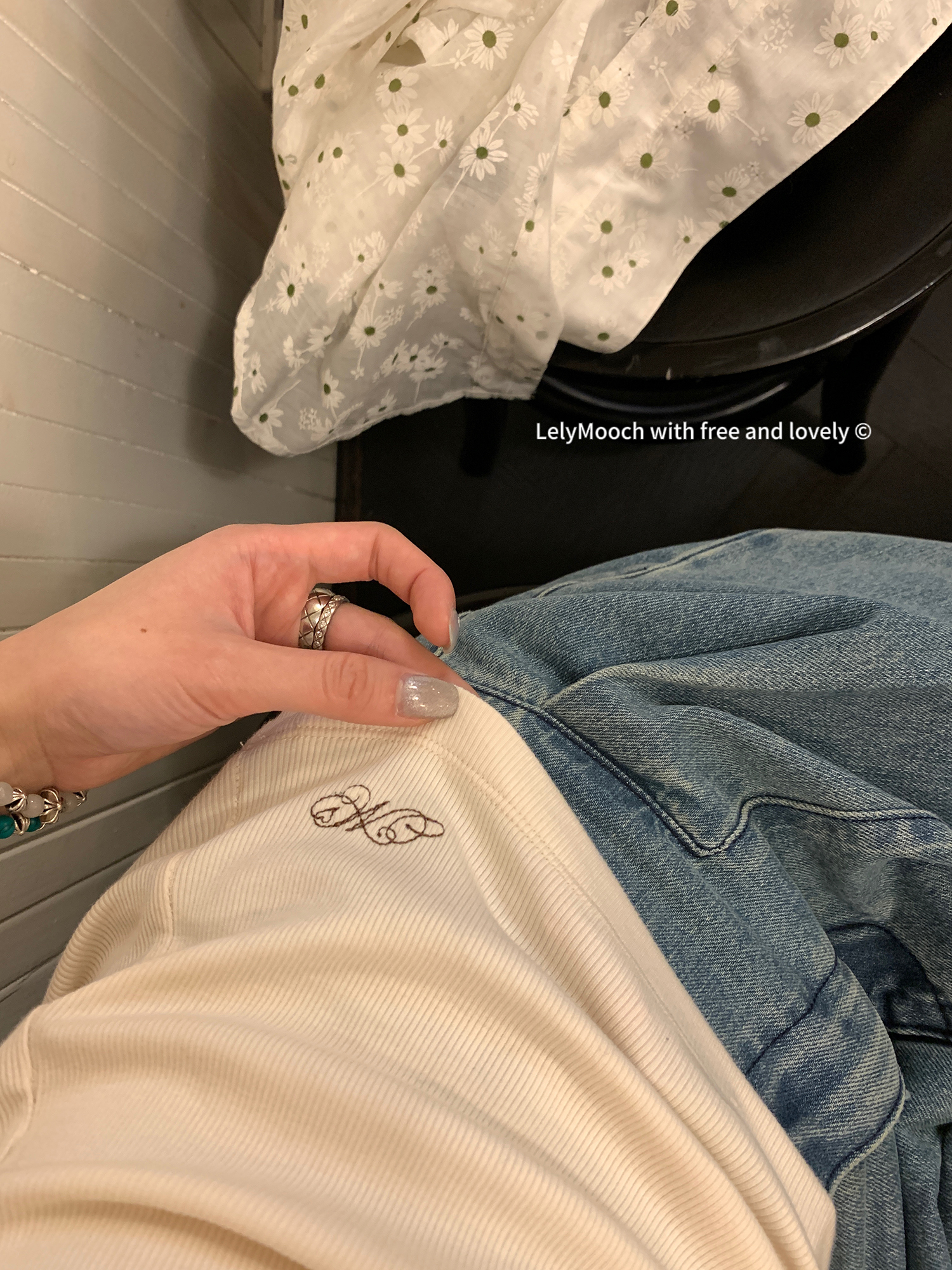 LelyMooch Back Lace Knit Tank Top LEM073