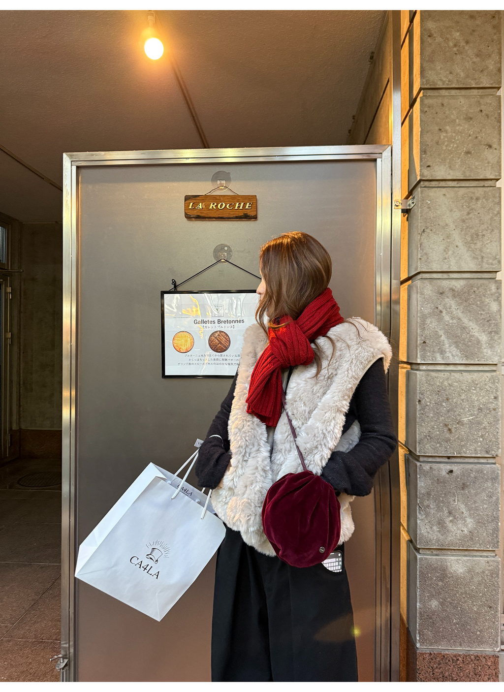 LelyMooch チェック柄パイピング ニット  LEM293