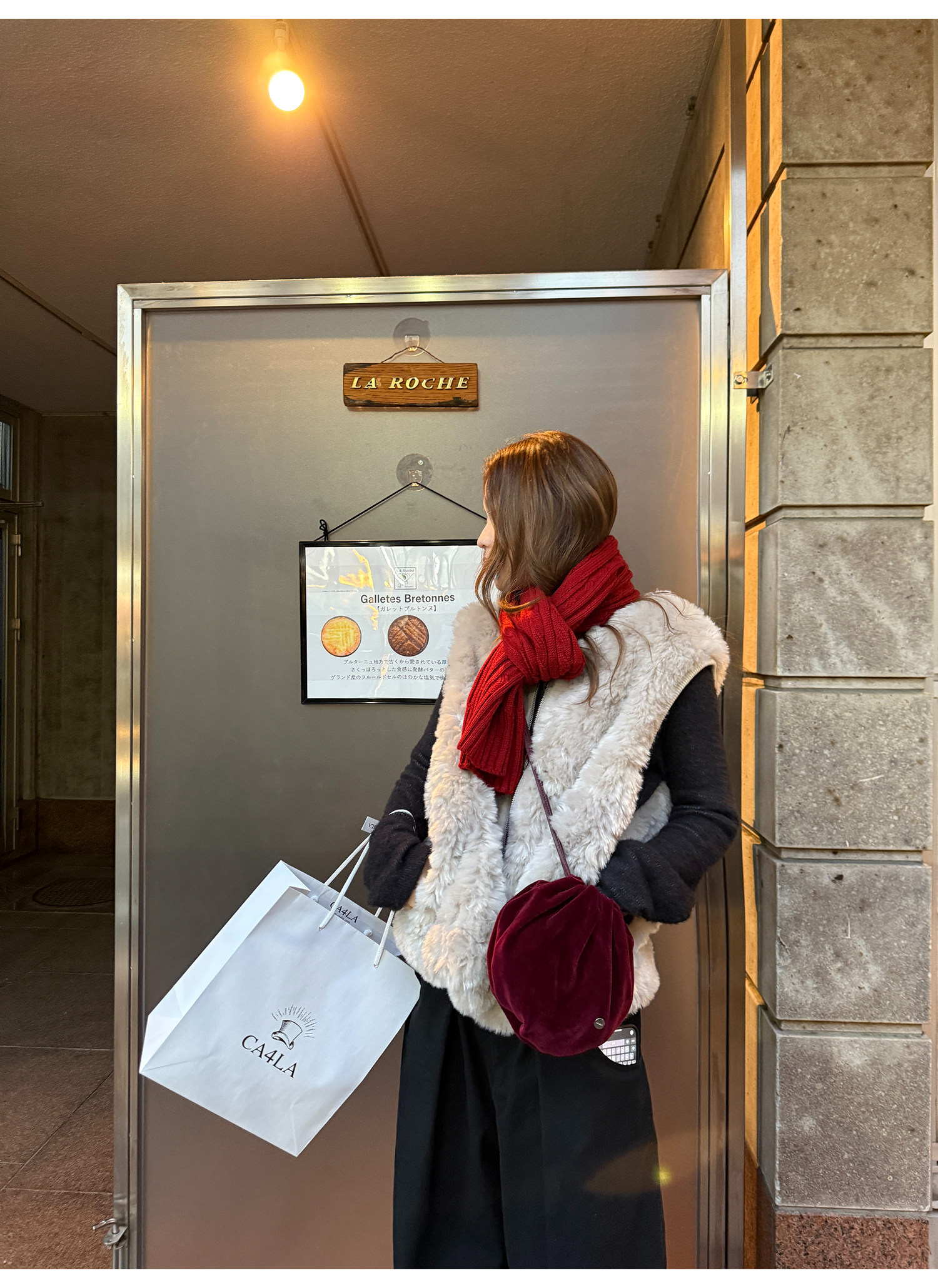 LelyMooch チェック柄パイピング ニット  LEM293