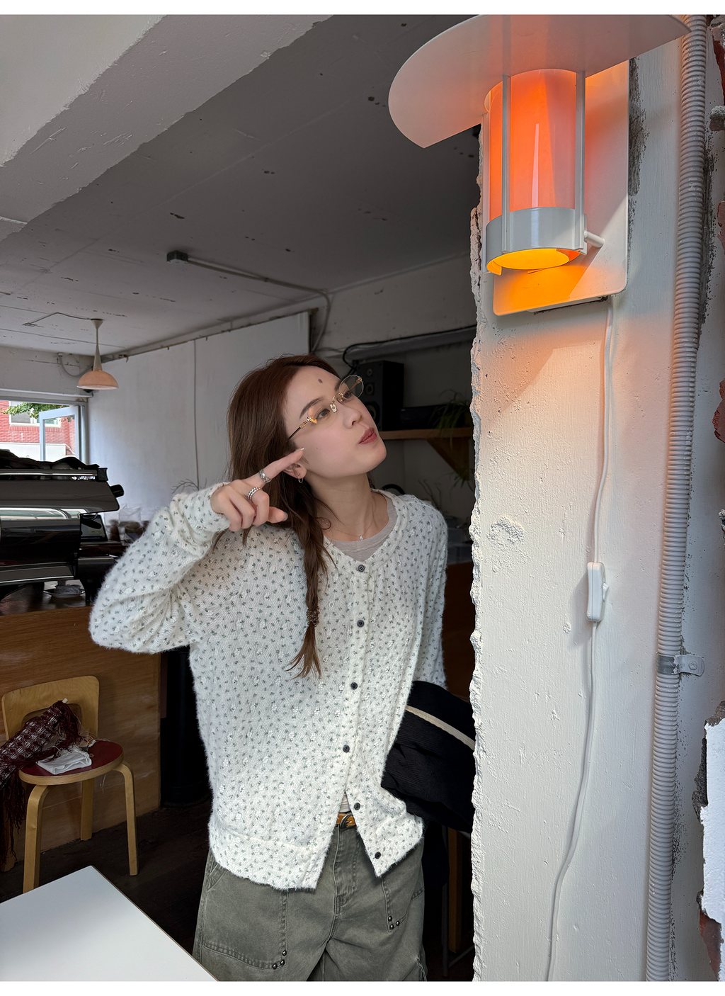 LelyMooch 花柄ふわもちニット　LEM254