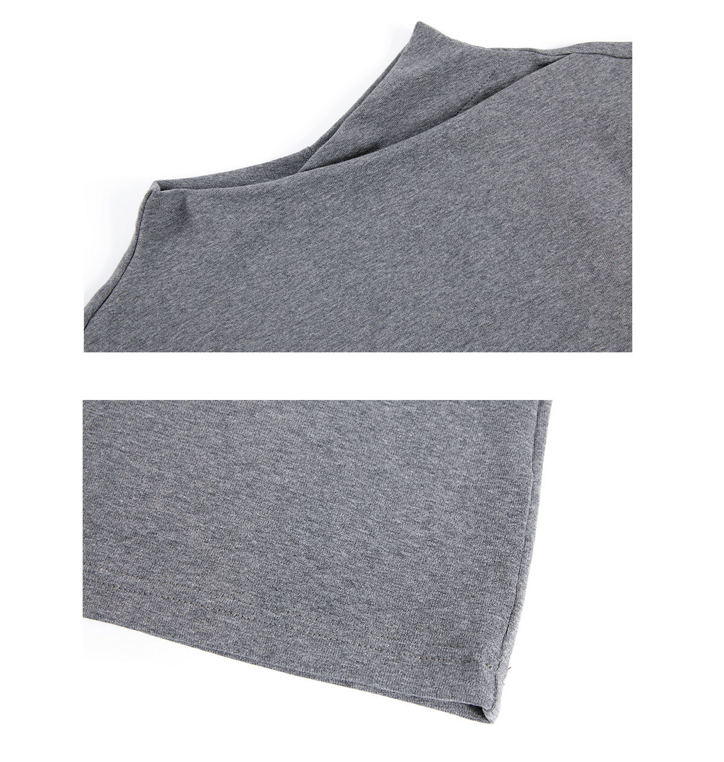 クロスモックネック ジャストショルダー 長袖カットソー  LOM038