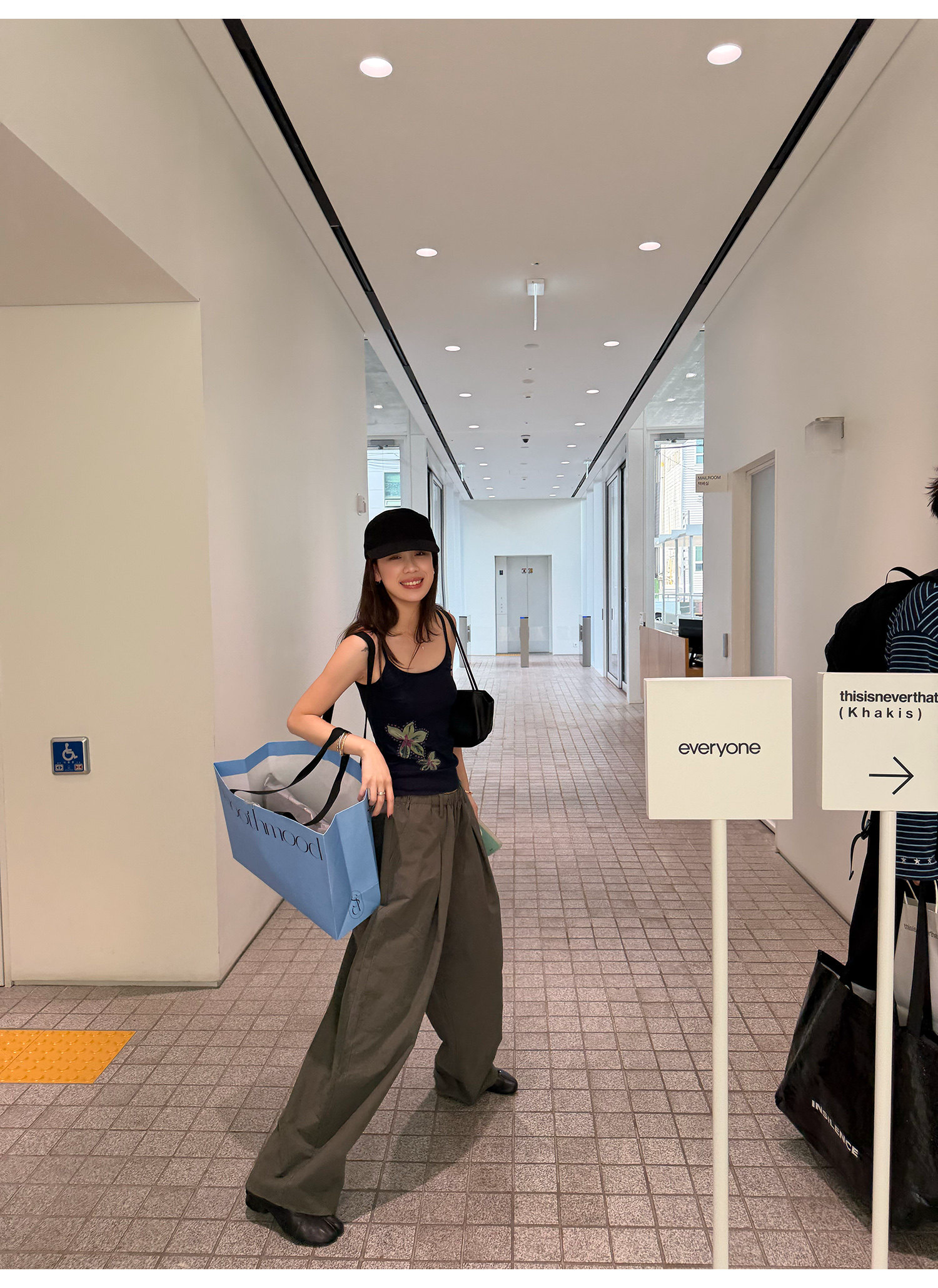 LelyMooch こなれ感ダブルウエスト カーブパンツ  LEM367