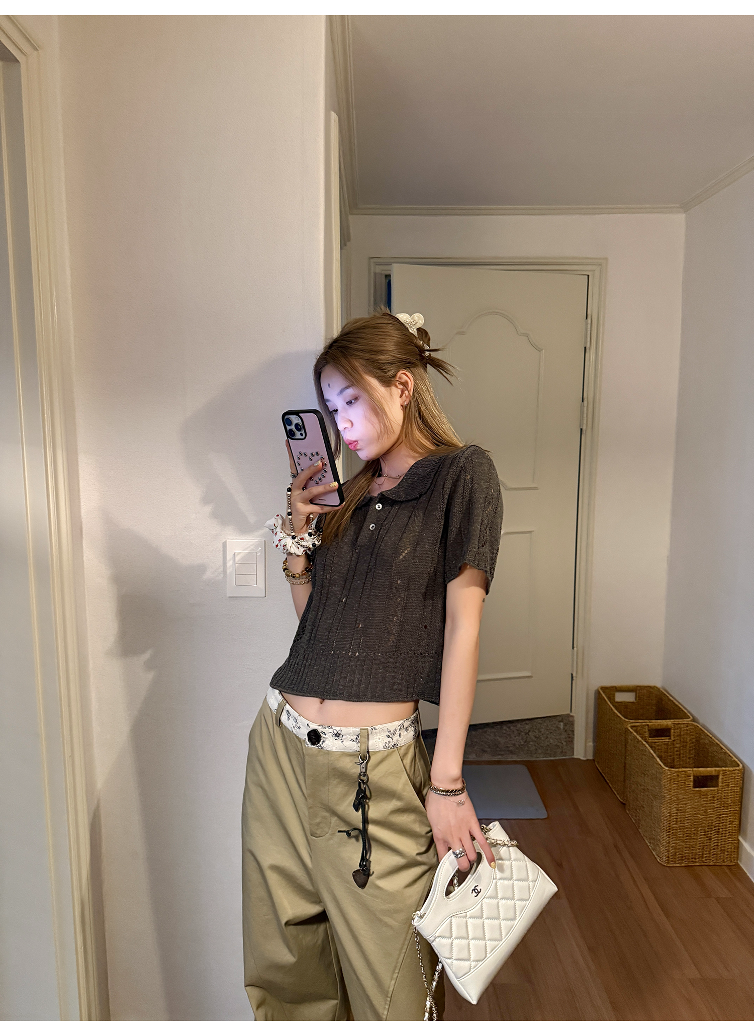 LelyMooch 黄金比カットチノパン  LEM174