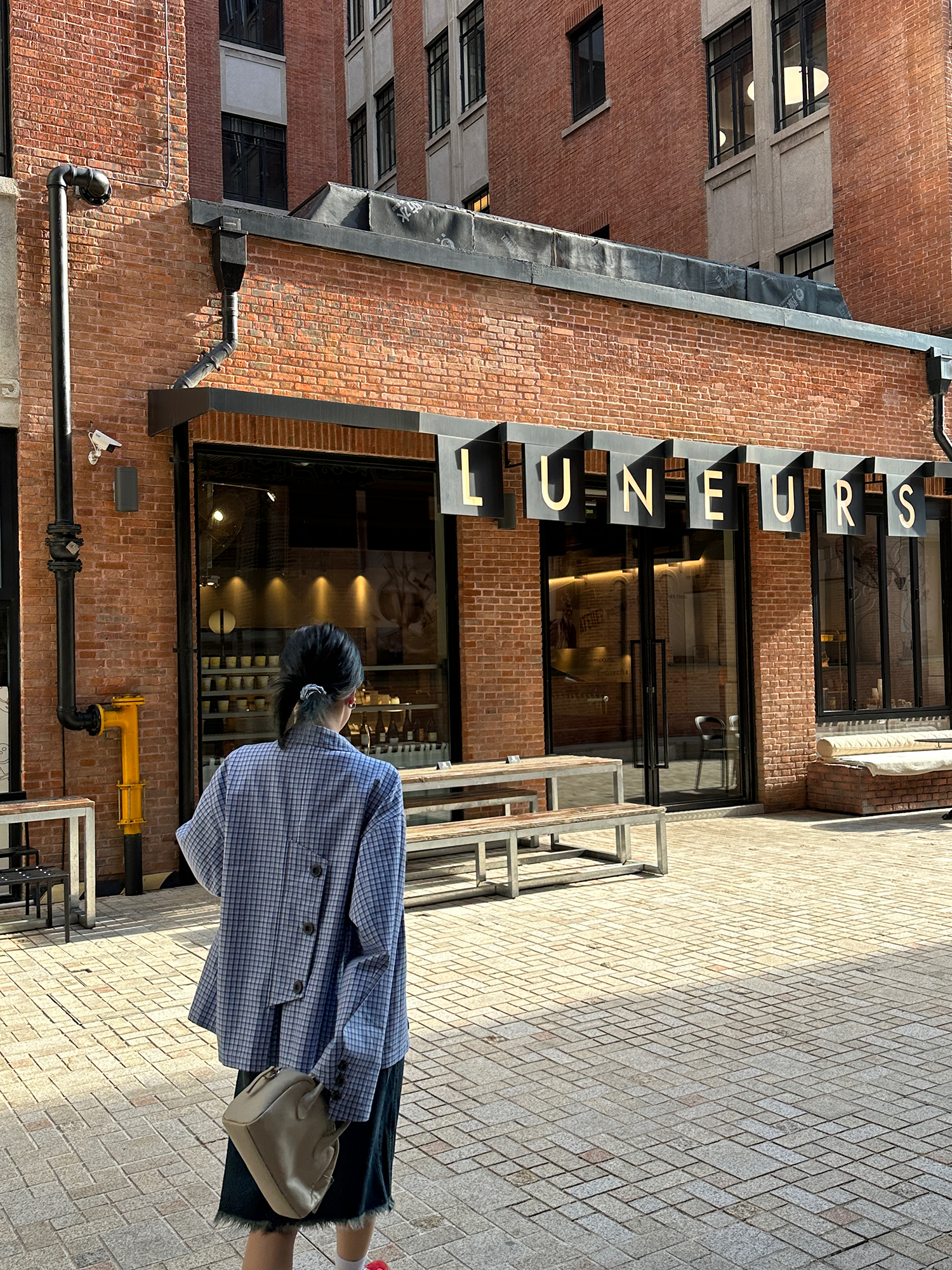 LelyMooch Blue Check Shirt Jacket LEM072