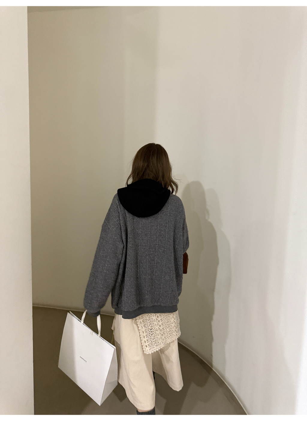 LelyMooch ヴィンテージ絞り編みニットジャケット　LEM263