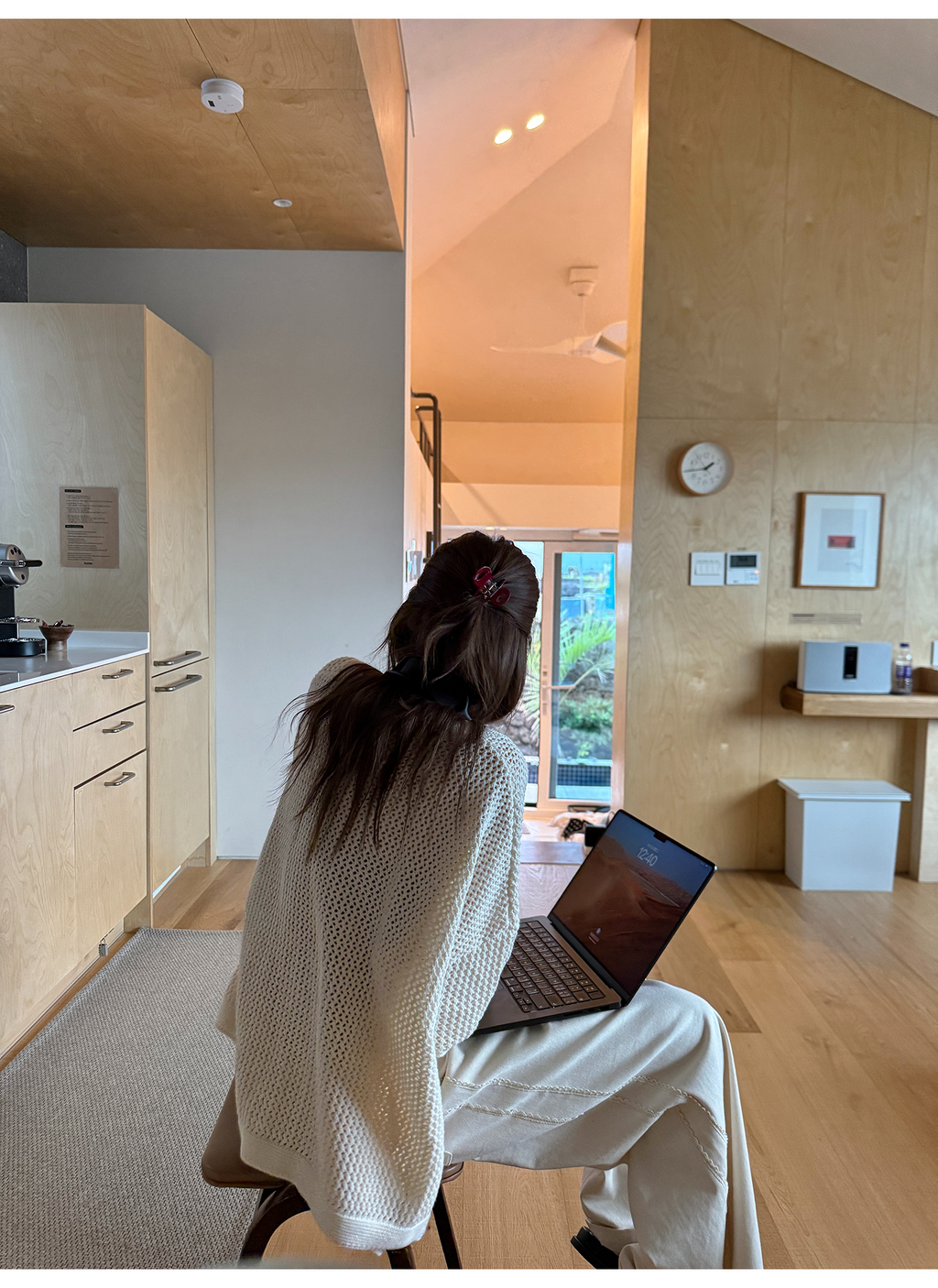 LelyMooch ゆるニットフリンジカーディガン  LEM249