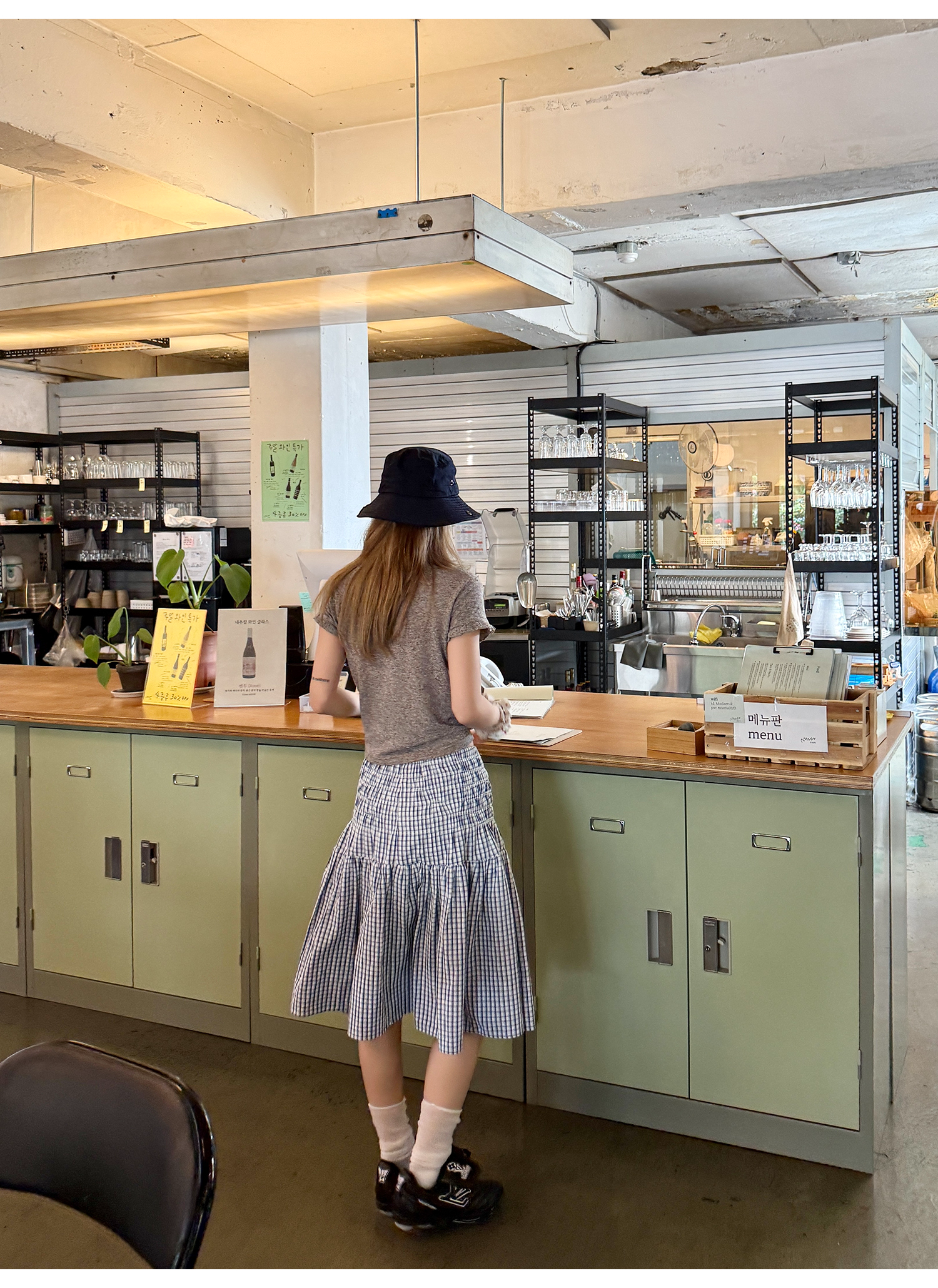 LelyMooch 2WAYギンガム スカート／チューブトップ  LEM176