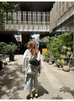LelyMooch 体型カバー◎ カーゴデニムパンツ  LEM182