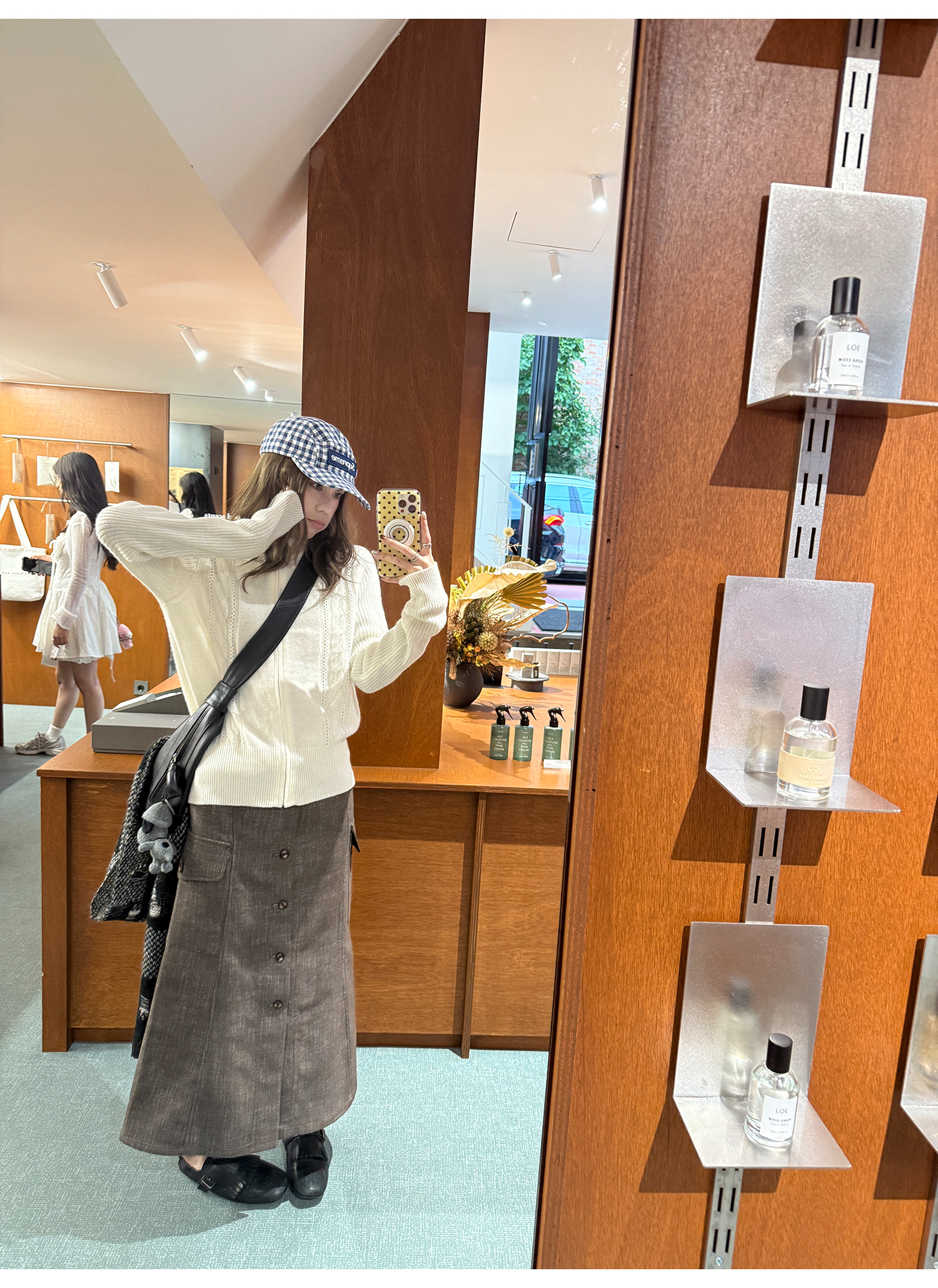 LelyMooch ウール100% ケーブルジップハイネックニット  LEM260