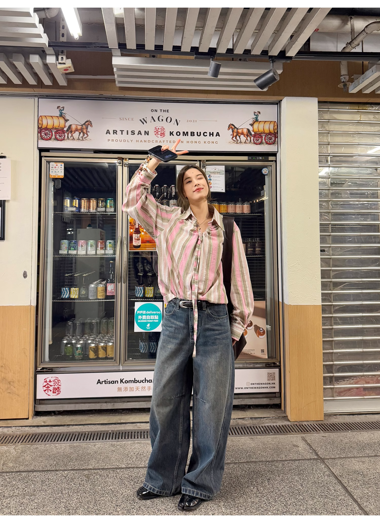 LelyMooch  ウォッシュブルーのジーンズ  LEM087