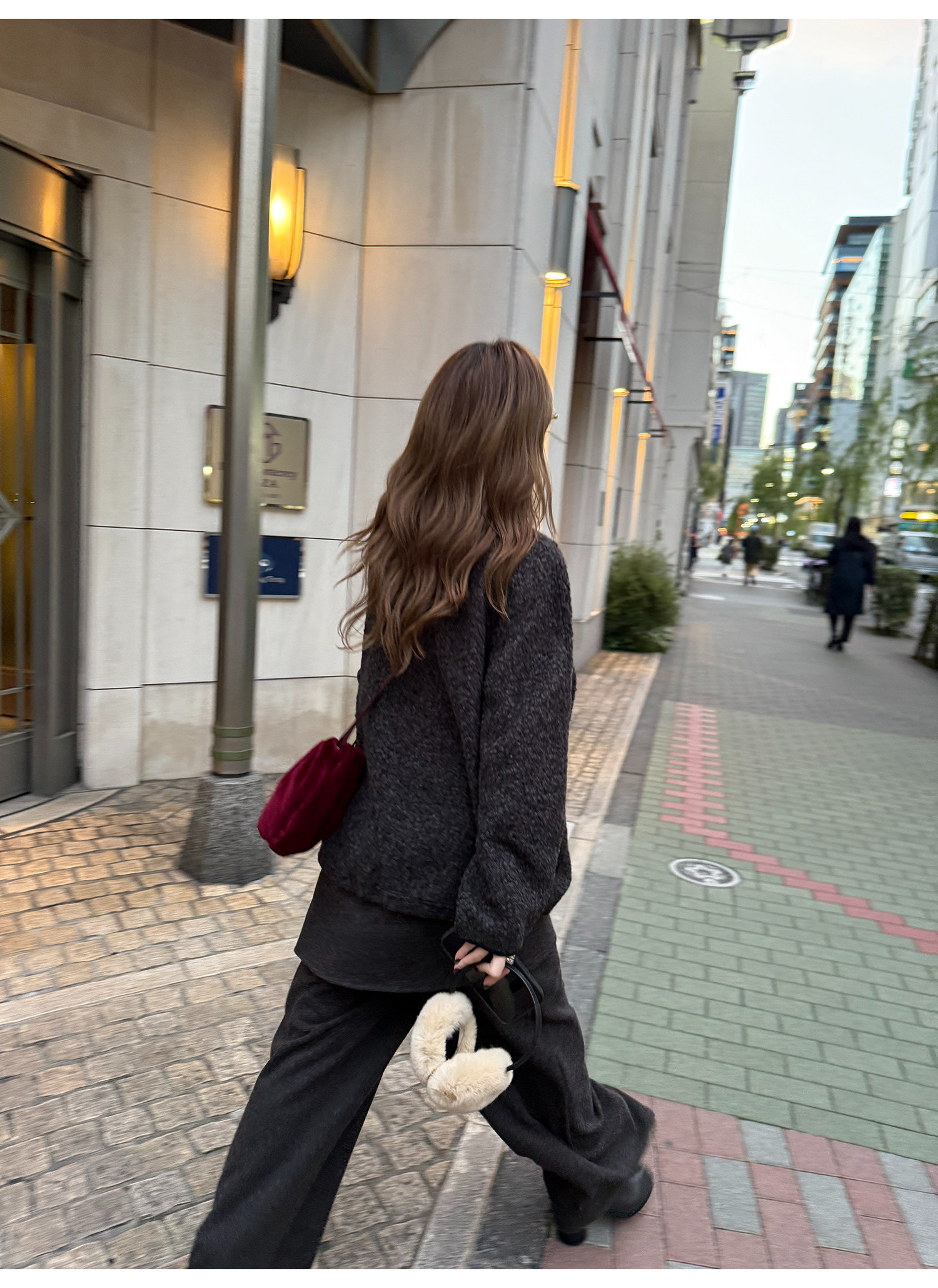 LelyMooch レイヤード風 ワイドパンツ  LEM283